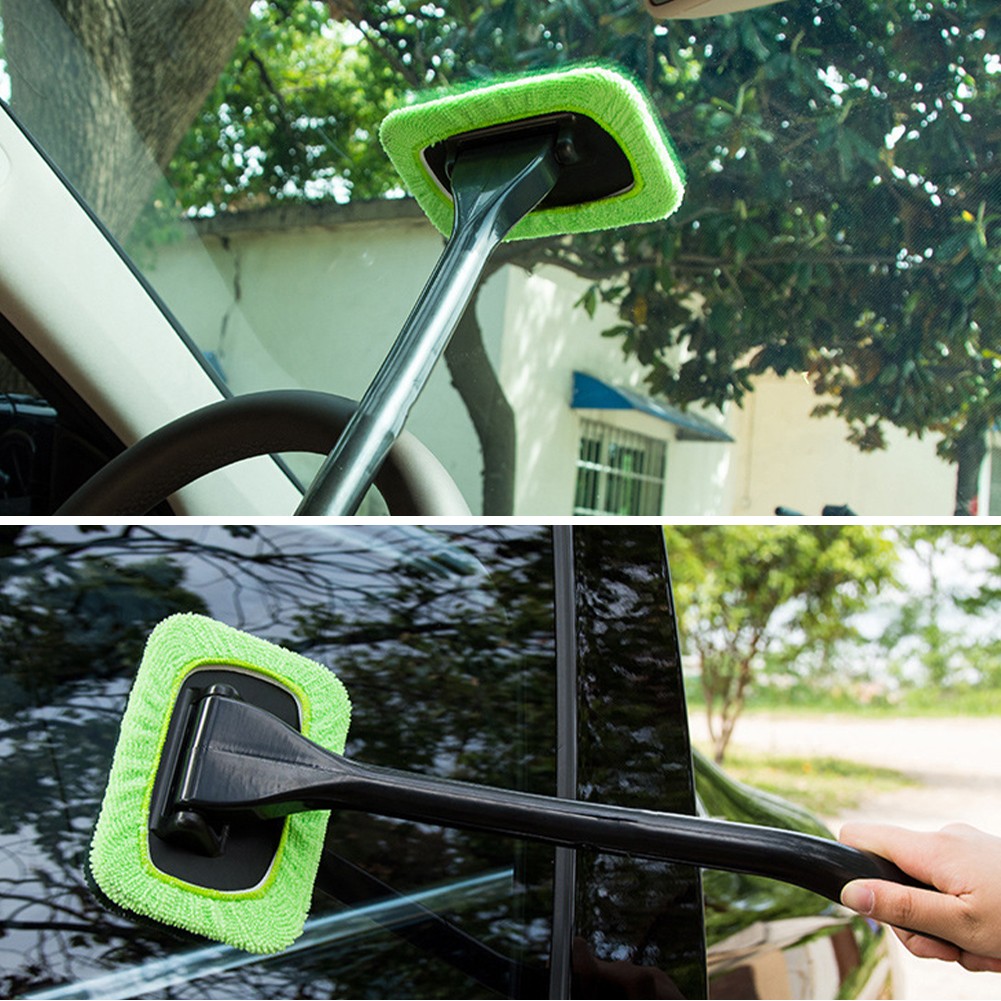 5-in-1 Microfiber Mop for Windshield & Glass Cleaning Kit & 5 Reusable Pads