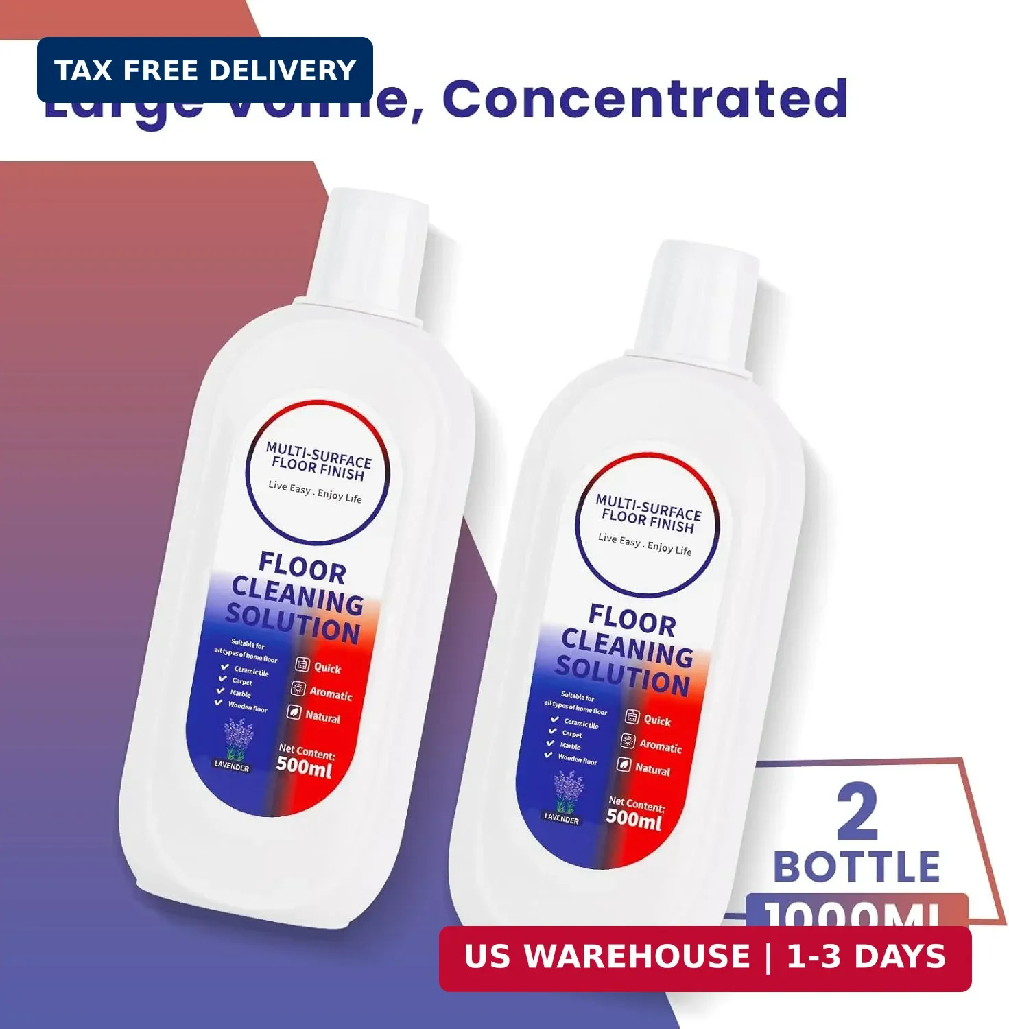 Floor Cleaning Solution Compatible with Tineco/Roborock, Deep Cleans of Multiple