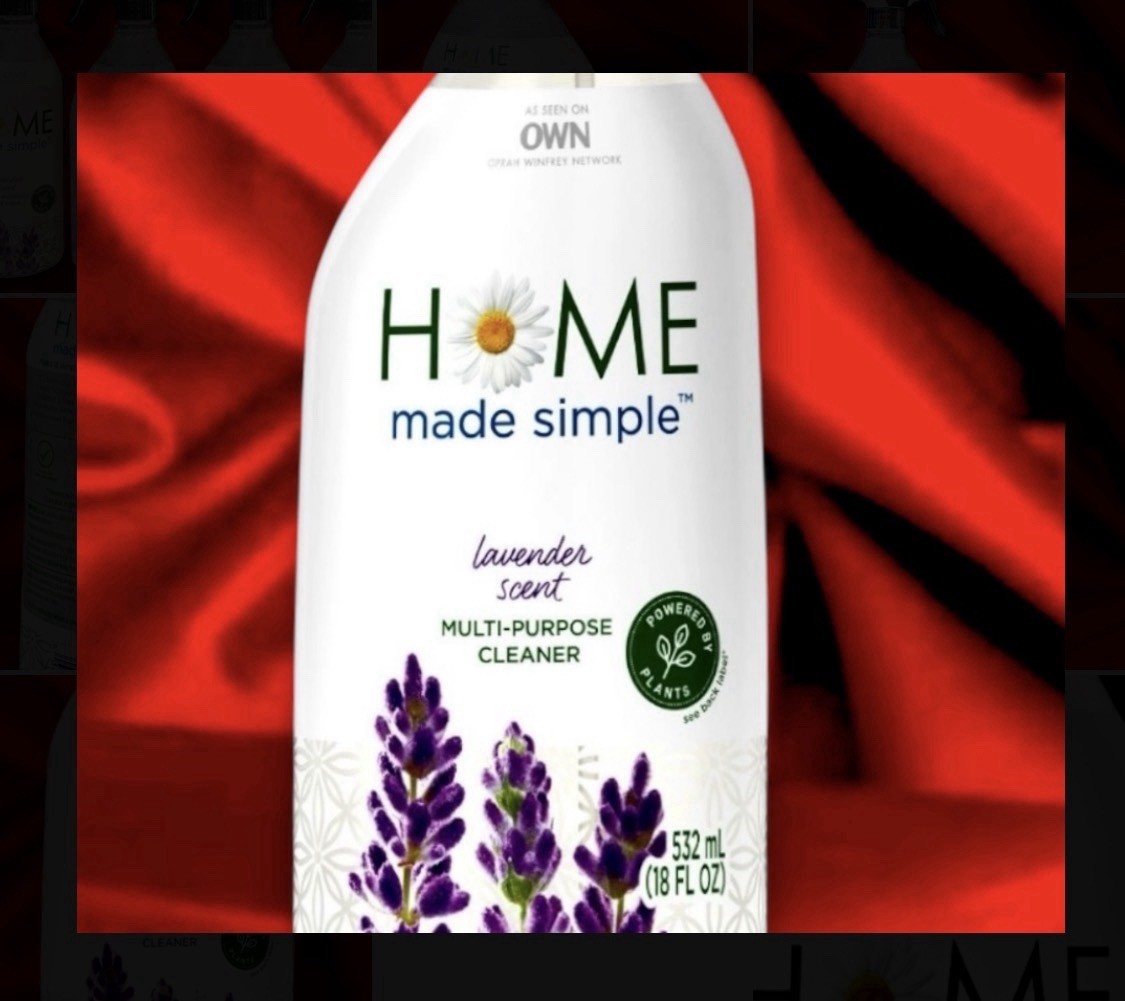 4 Pack Home Made Simple Multi-Purpose Cleaner, Lavender Scent, 532ml/18 oz Each