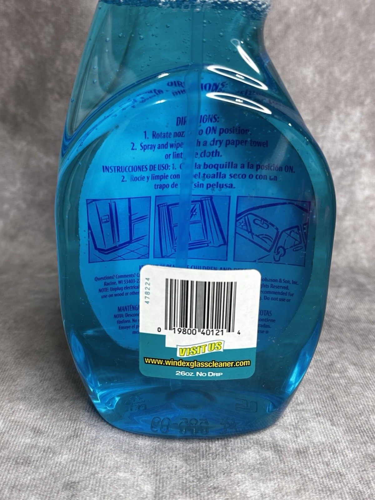 Windex No Drip Formula Discontinued 95% Full 26 Oz 2003