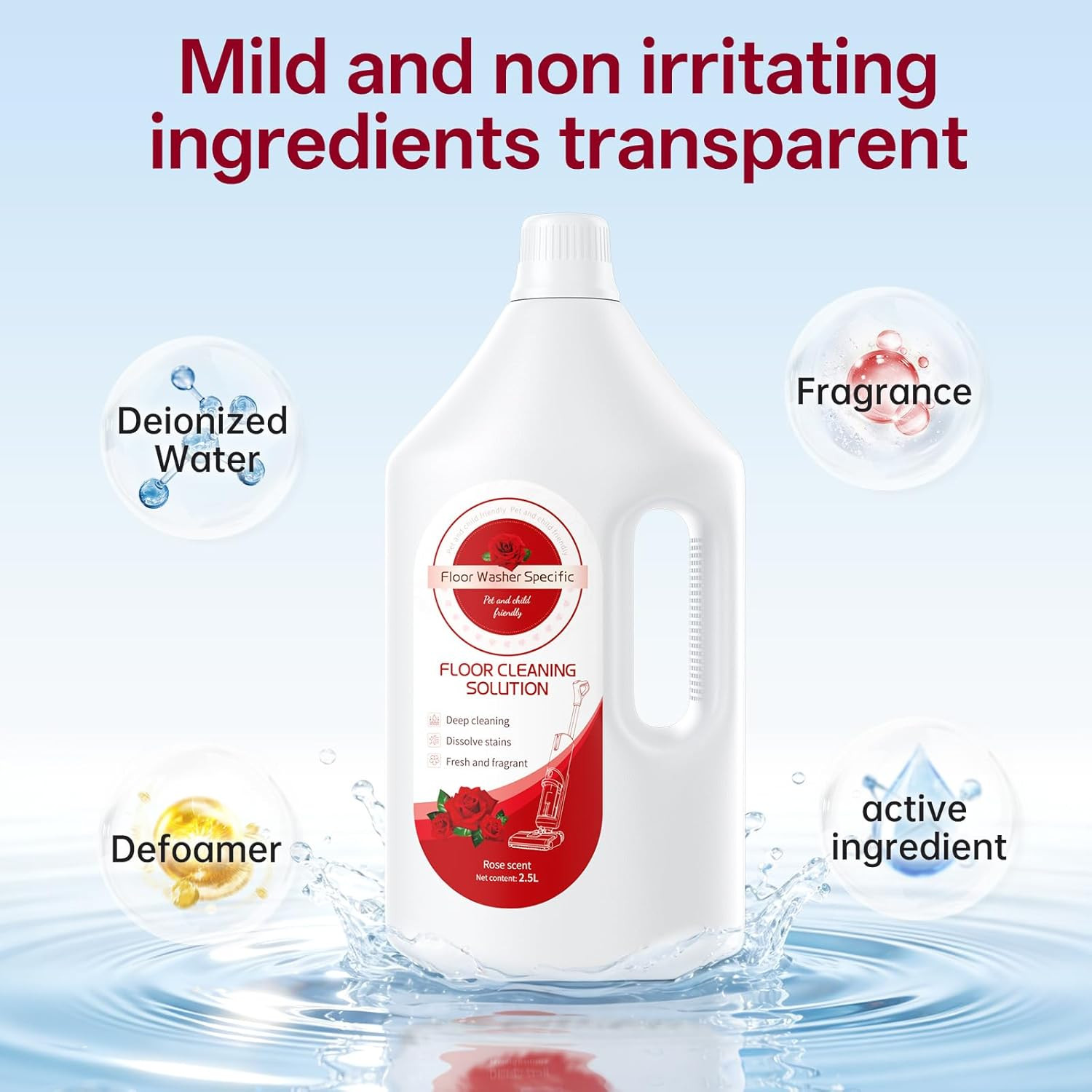 Floor Cleaning Solution Compatible with Tineco/Bissell/Dreame and Shark, Fragran