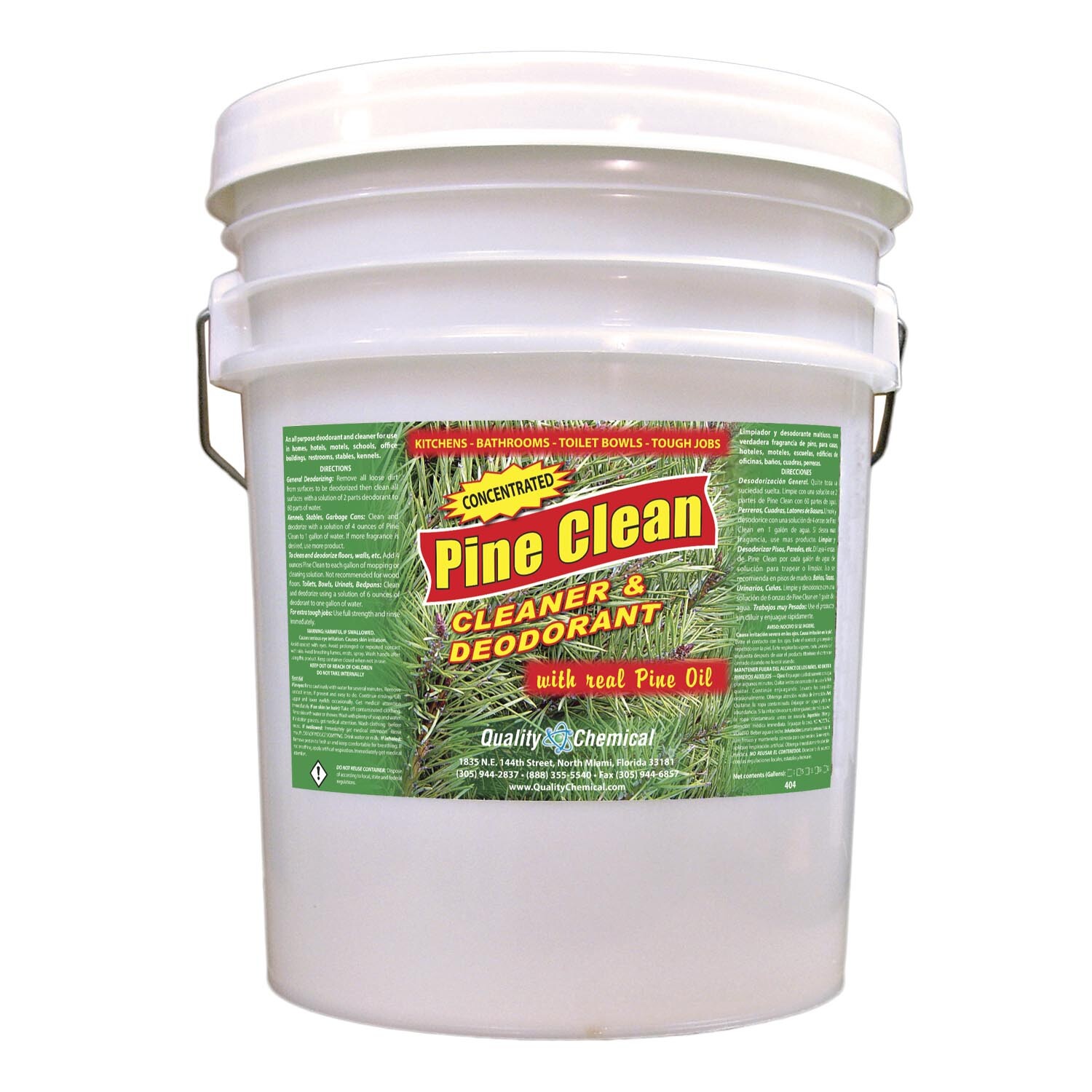 Pine Clean – A powerful, pleasant, deodorizing cleaner – 5 gallon pail