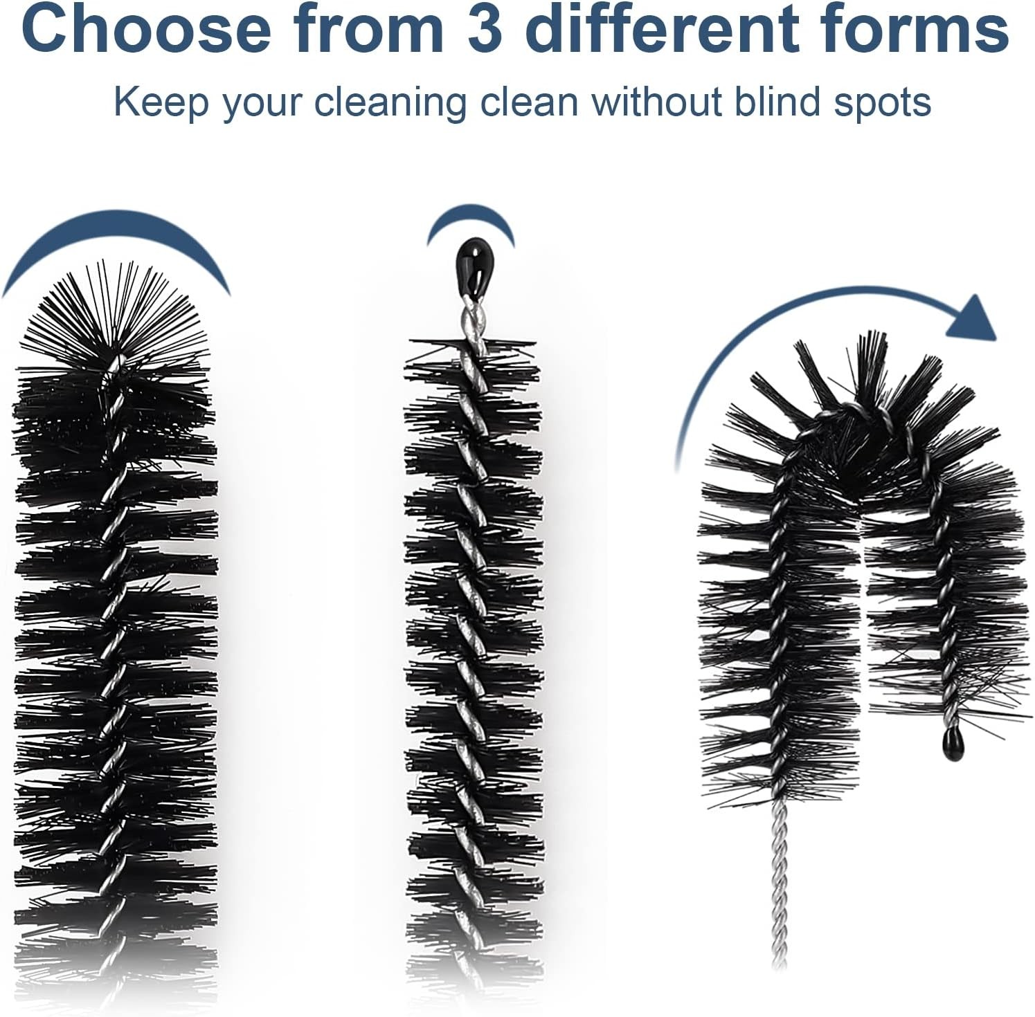Straw Cleaner Brushes Sets 12 Pieces 8.2 Inch Botthle Cleaning Brush & Nylon