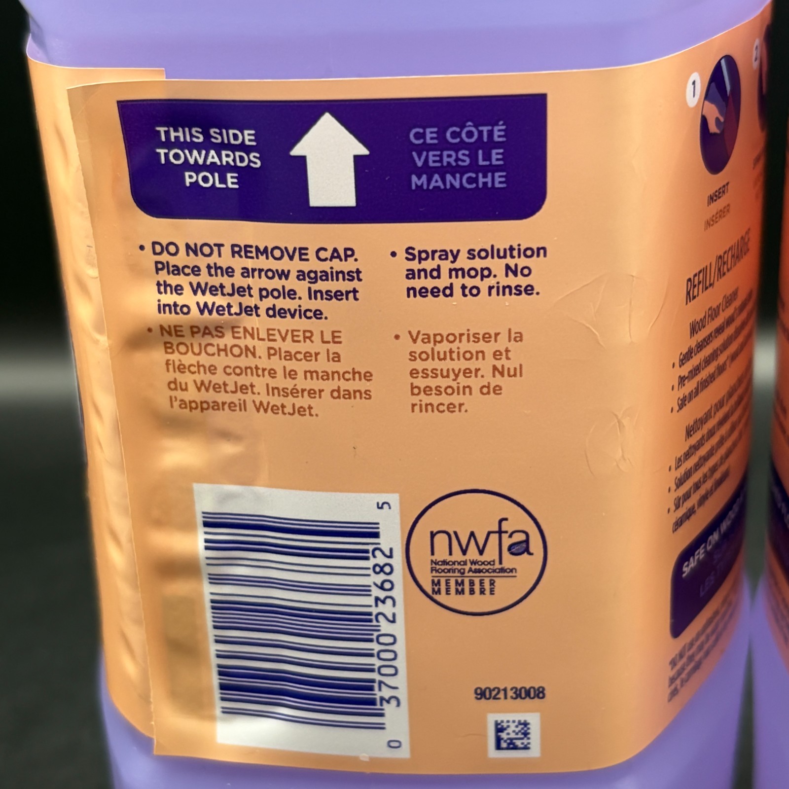 Swiffer WetJet Wood Floor Cleaner Refill 1.25L – 2 Pack – QuickDry Formula -NEW