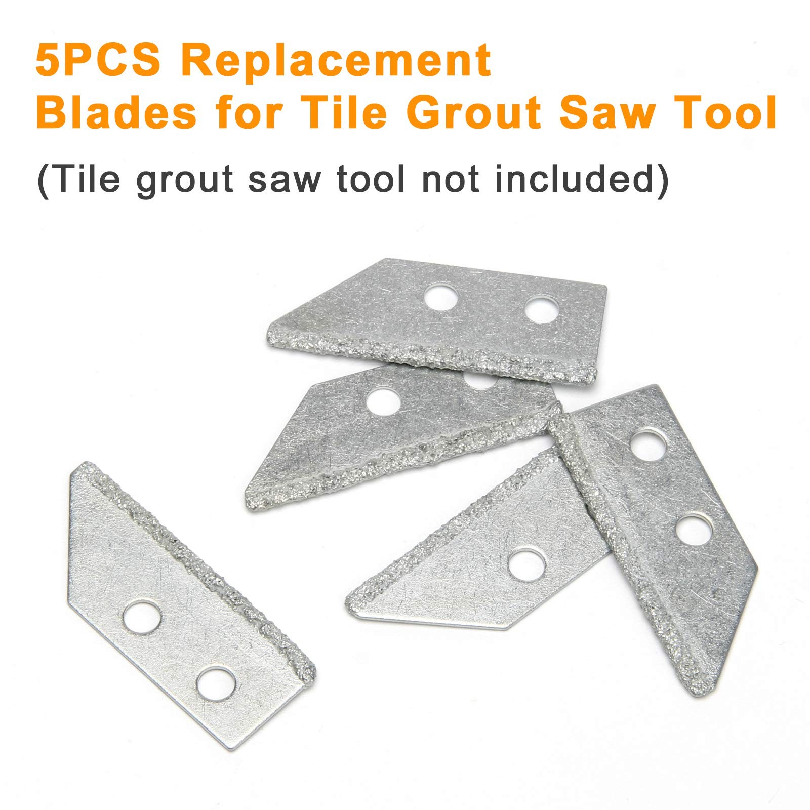 5 Pieces Replacement Blades for Tile Grout Saw Angled Grout Saw Tile Cleaning