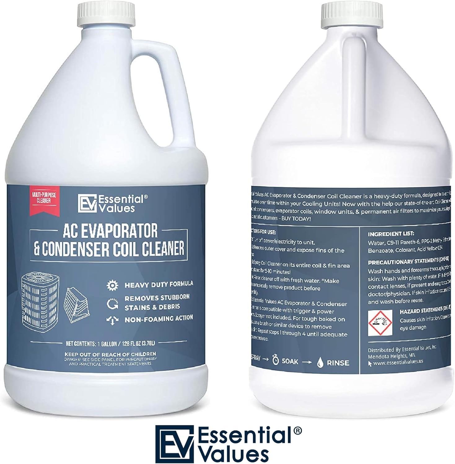 Coil Cleaner for AC Unit (Gallon) | AC Coil Cleaner That Is Non Foam Formula for