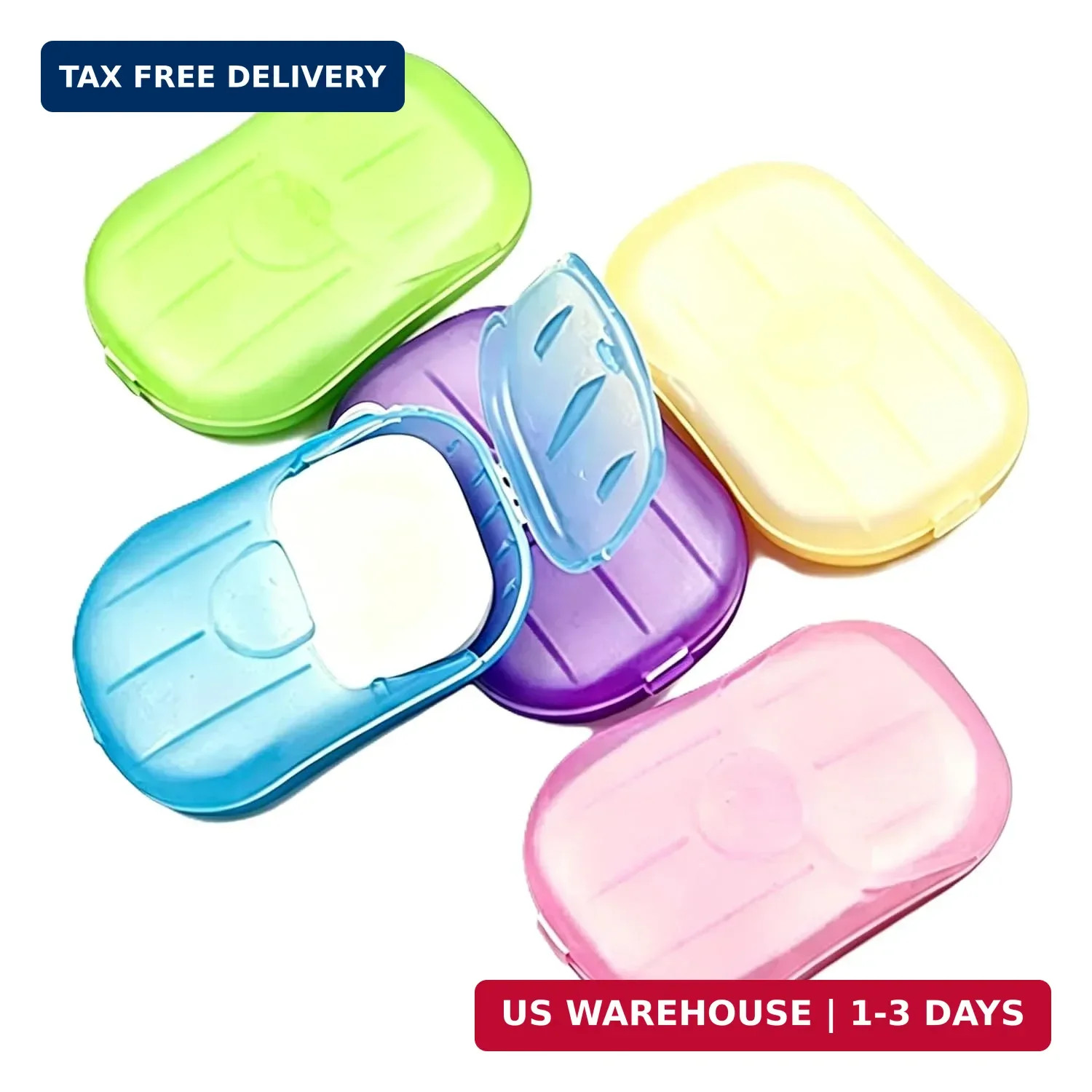 Disposable Soap Sheets Paper 5 Boxes Hand Cleaner Fragrance Mini Soap Paper