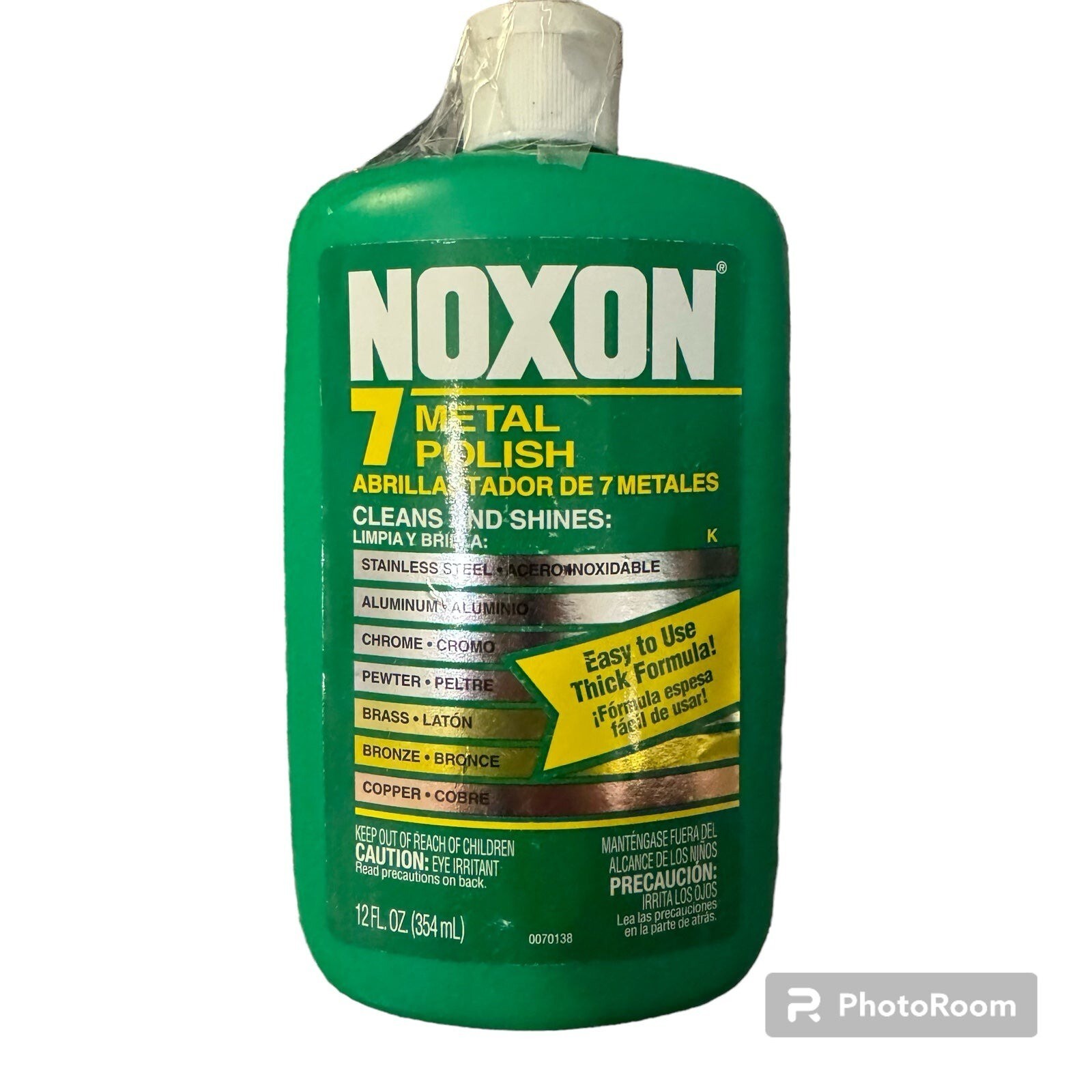 Noxon 7 Metal Polish Cleans & Shine 12 fl oz Thick Formula NEW