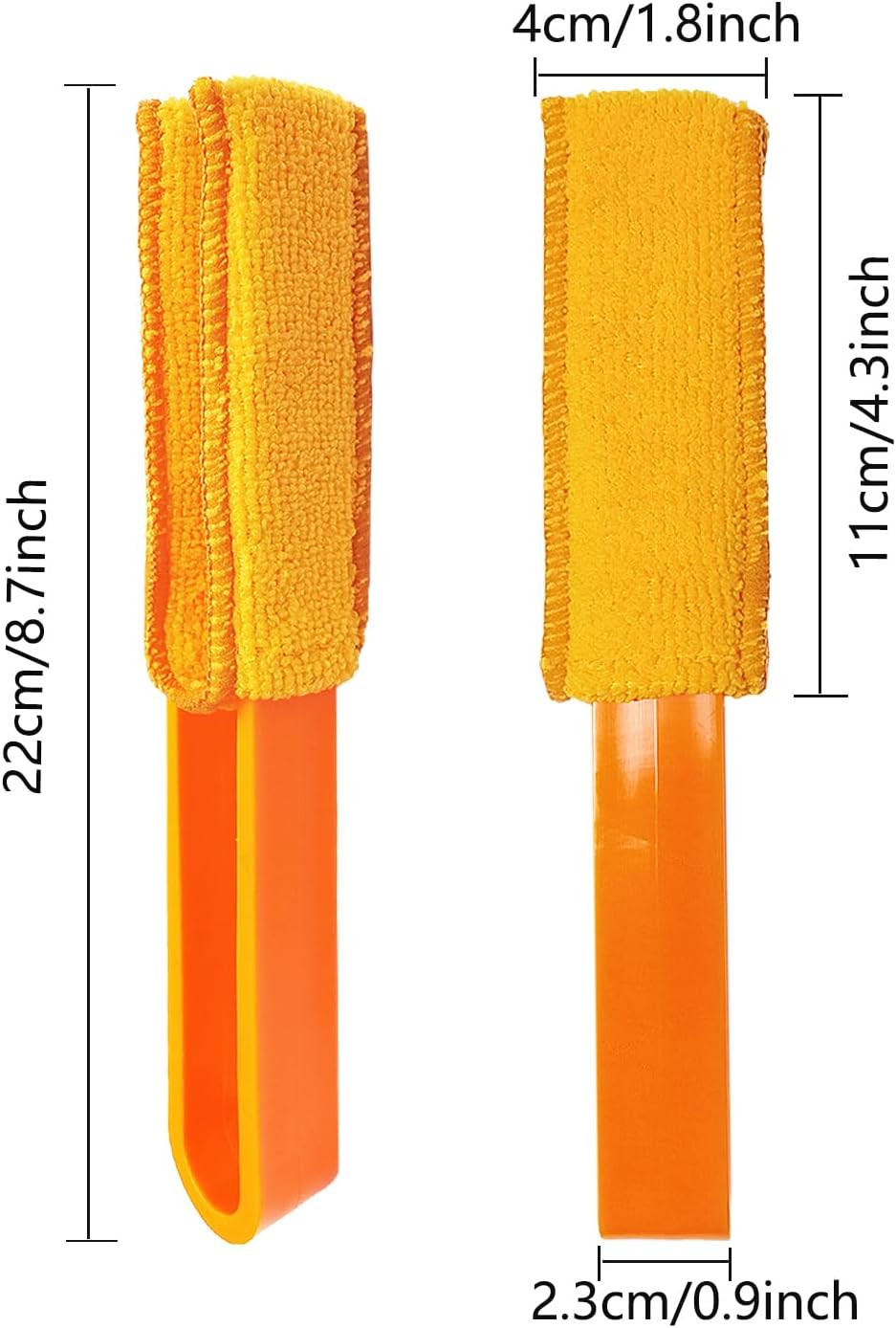 4 Pack Blinds Duster, Duster Brush with 8 Microfiber Sleeves, Dust Remove Tools