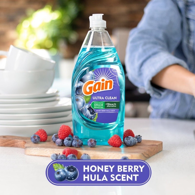 Ultra Dish Soap Honey Berry Hula Scent 90 fl oz Concentrated Grease Cleaner New