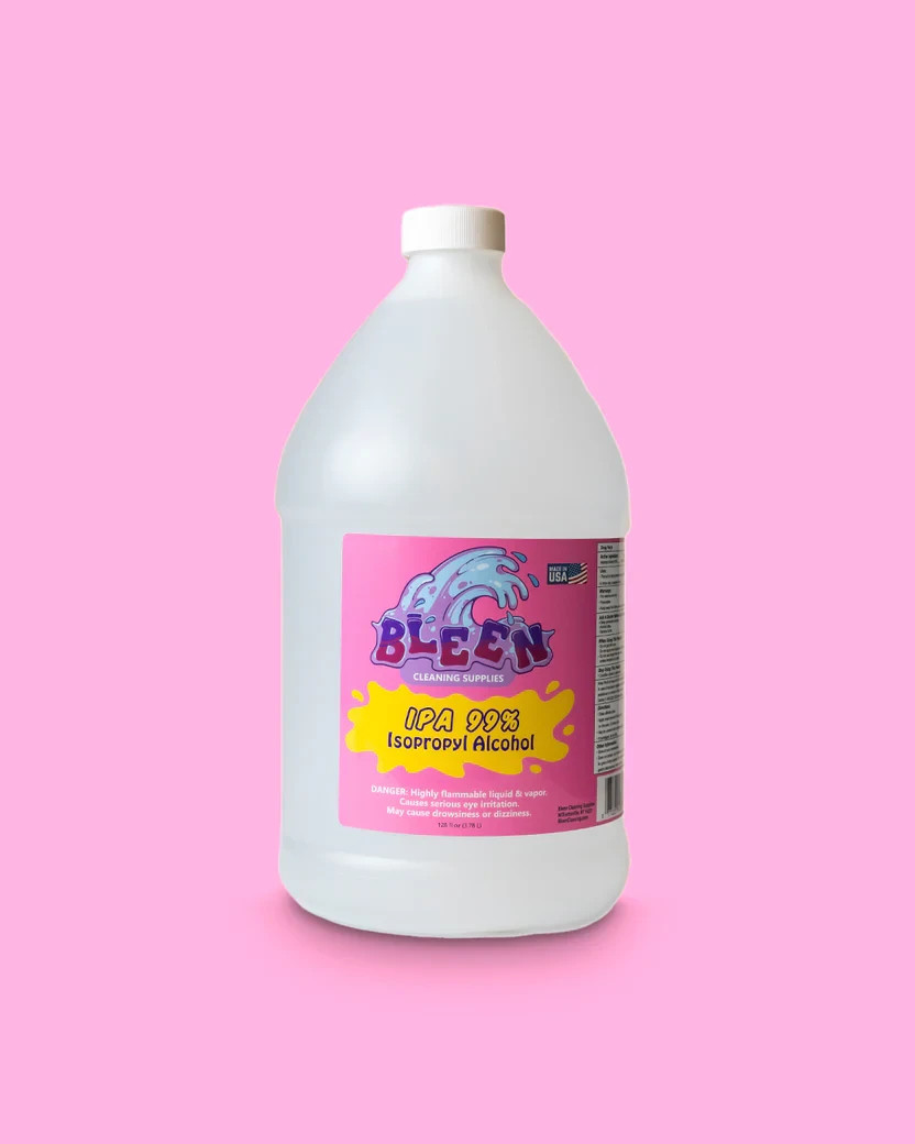 99% Isopropyl Alcohol IPA 32oz & 1 Gallon Multi Purpose Cleaner, USA Made, Glass