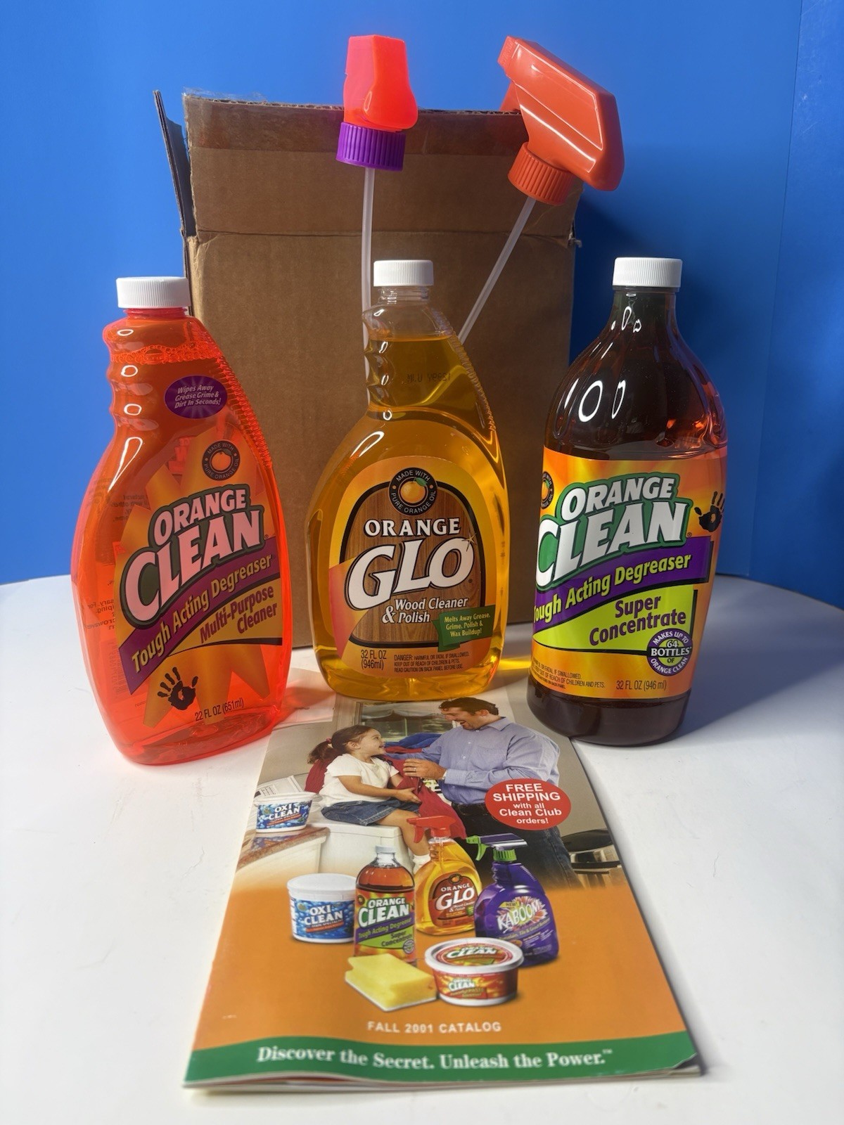 ORANGE GLO Cleaning 3pc Kit Orange Clean Degreaser Cleaner Concentrate Polish