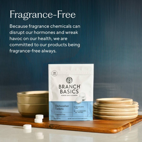 Branch Basics Fragrance-Free Dishwasher Tablets – 38ct: Dye-Free