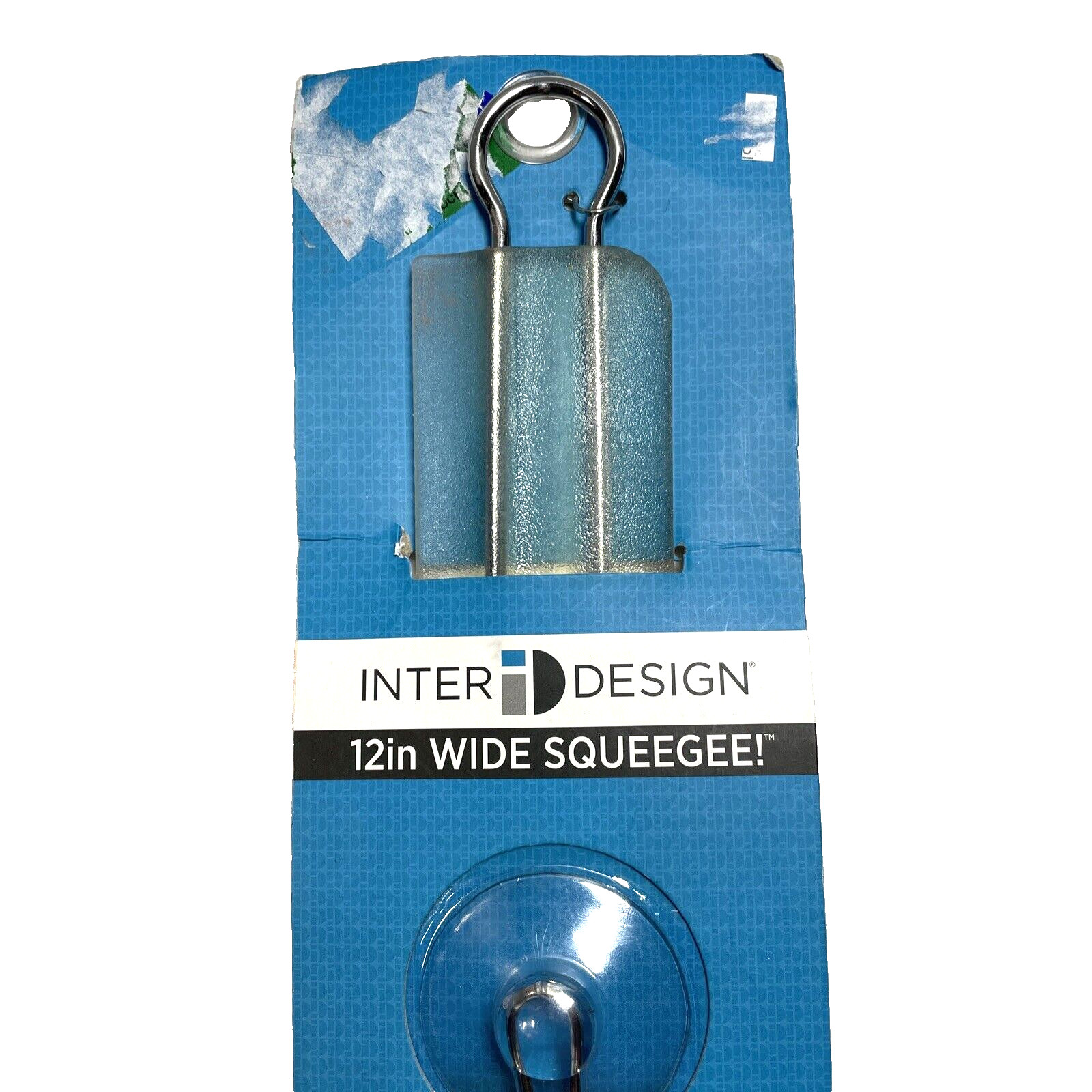 Inter Design 12 in. Wide Squeegee Space Saving Shower Squeegee with Suction Cup