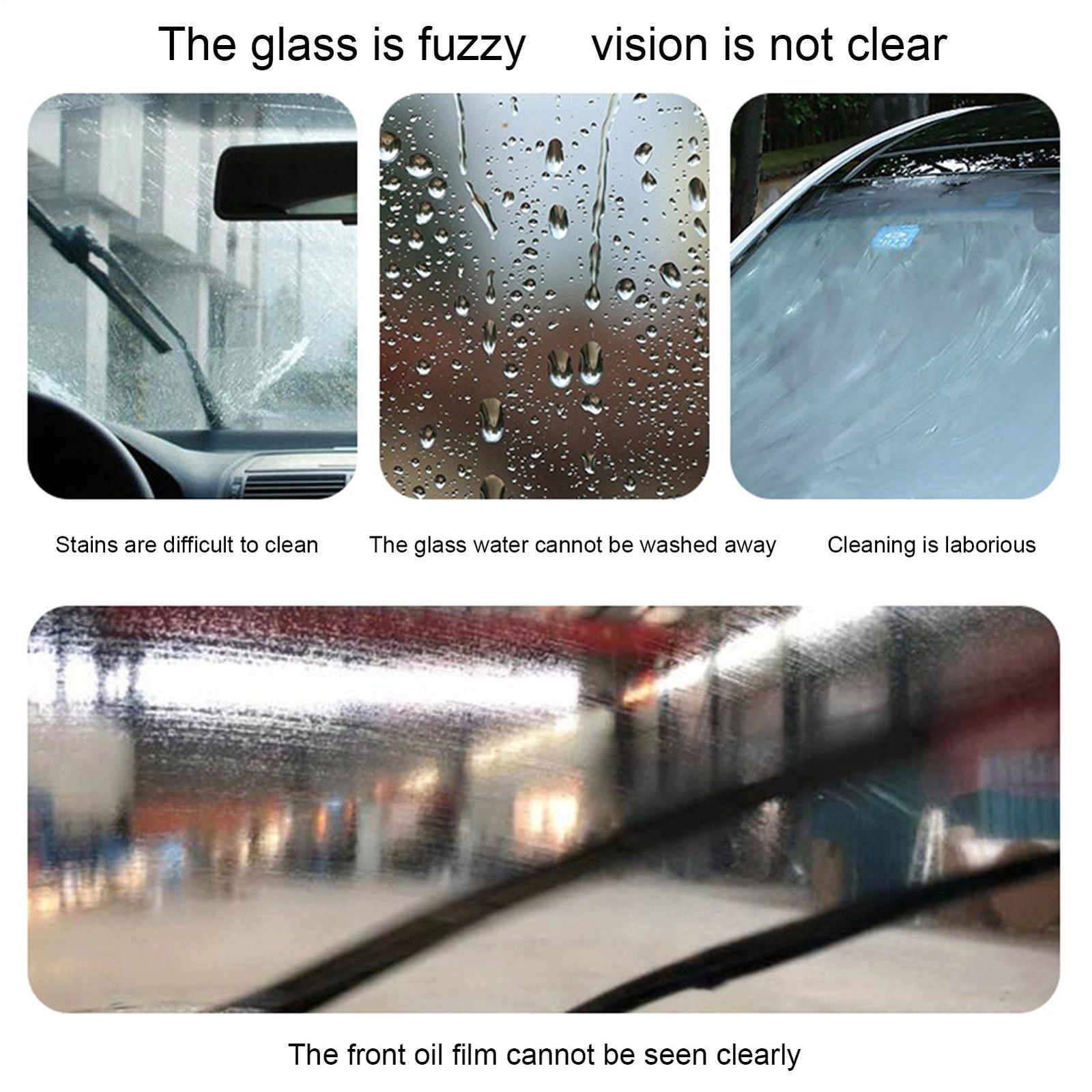 120g Car Glass Oil Film Cleaner Removal Cream Paste Car Window Cleaning