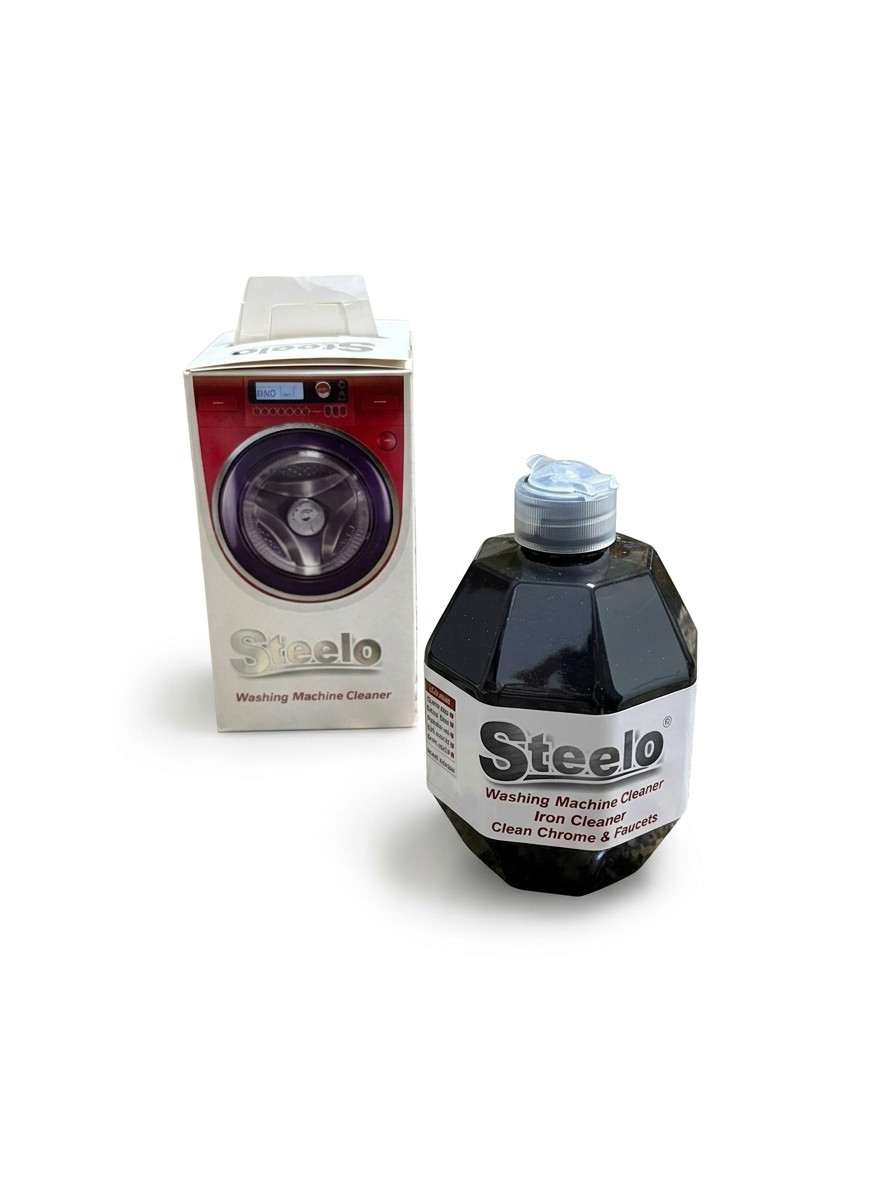 Washing Machine Cleaner, Steam Iron 3-in-1 | 500ml Descaler & Chrome Polish
