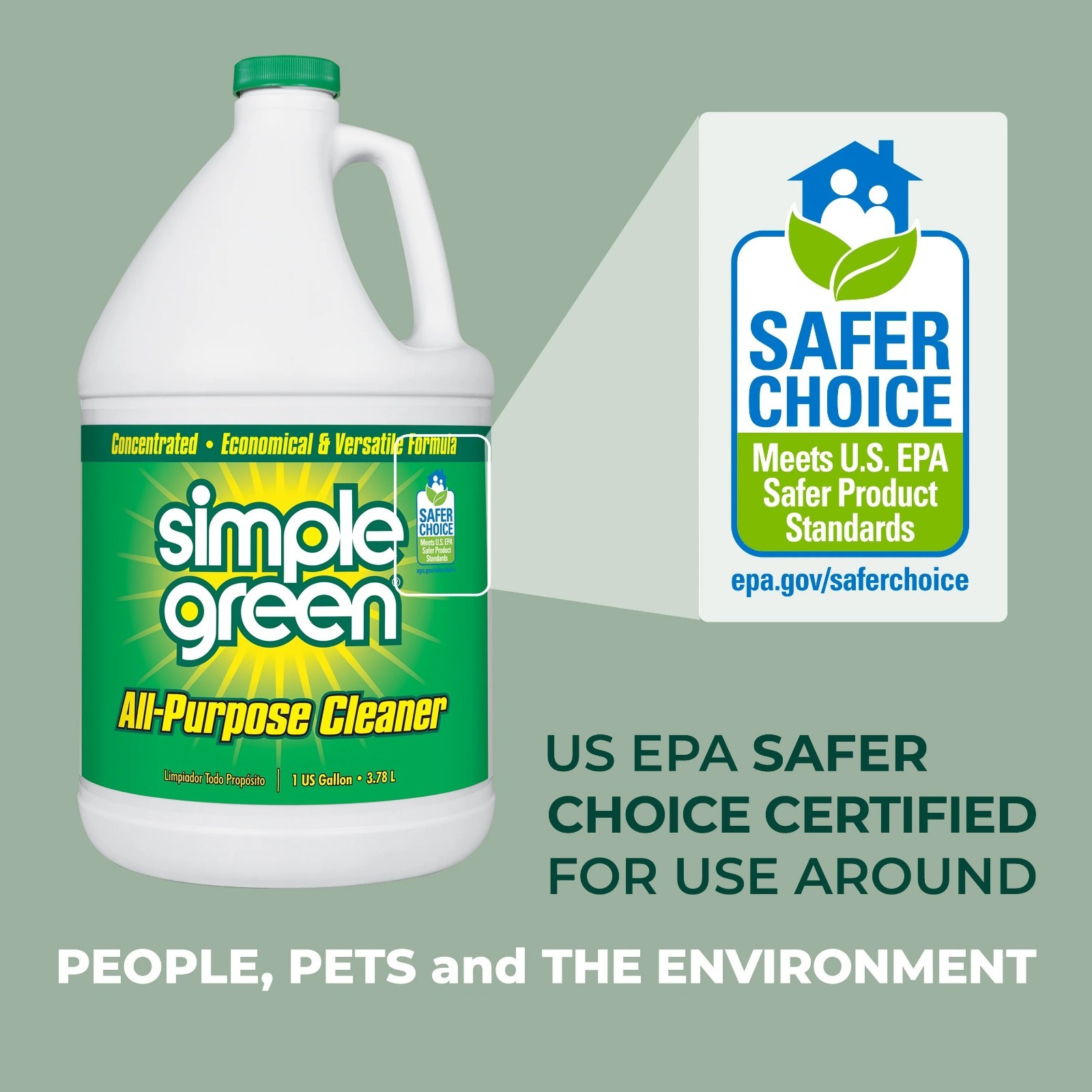 Simple Green All-Purpose Cleaner Concentrate, Original, 128 fl. oz New