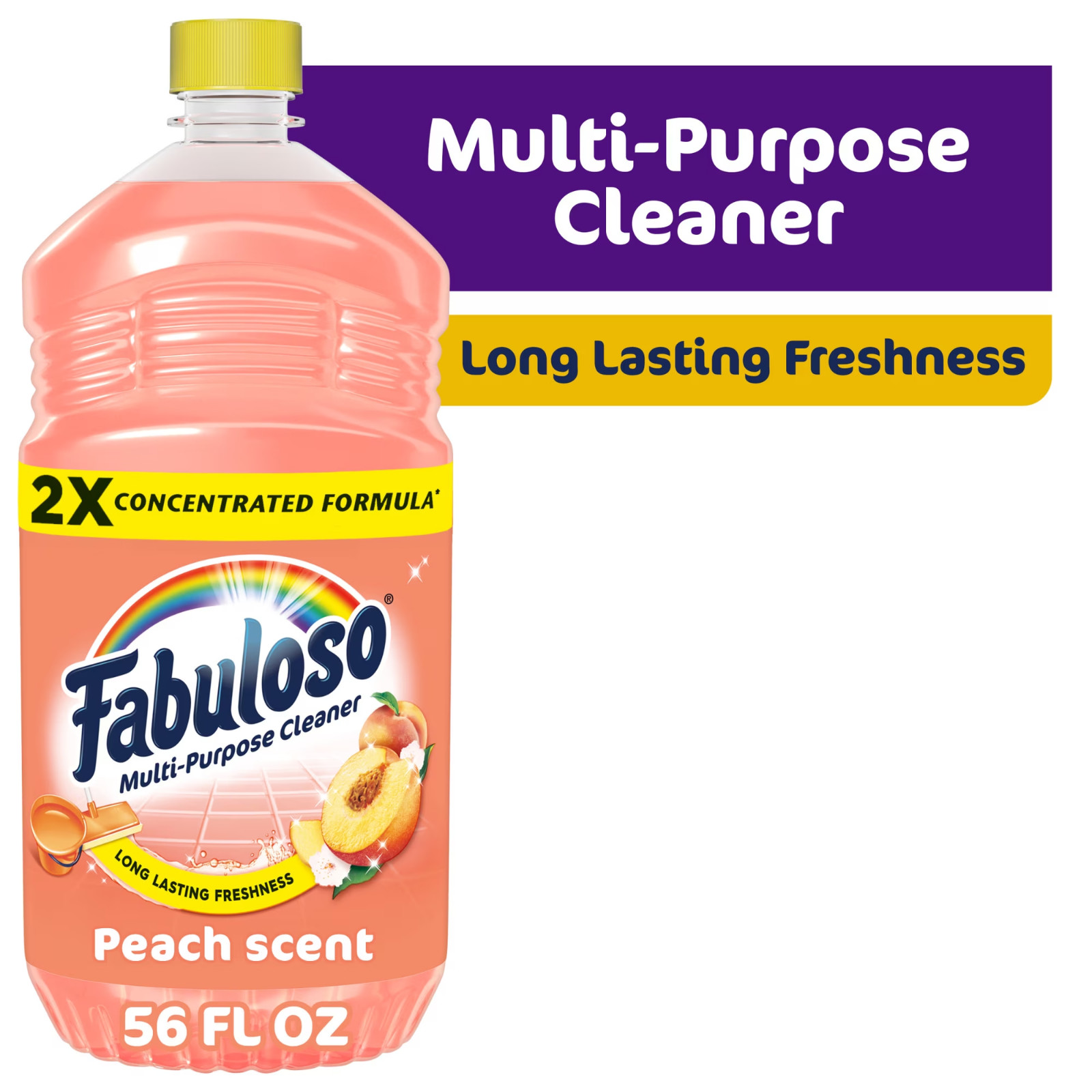 Fabuloso 2X Multi-Purpose Cleaner Peach Scent No Rinse Floor Cleaner 2 Pack 56oz