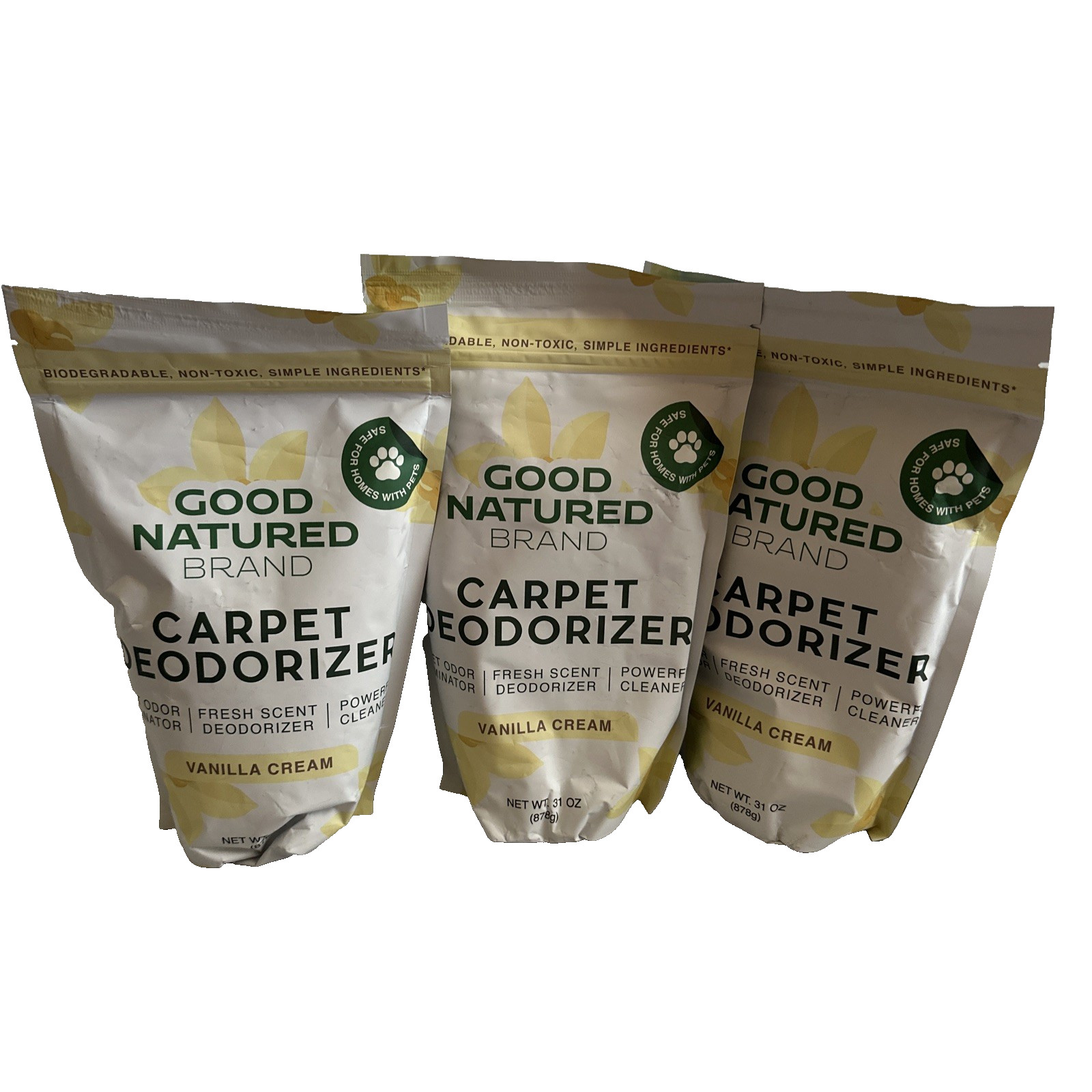 Good Natured Carpet Deodorizer Freshener Powder 31 oz Pet Odor Eliminator Lot 3