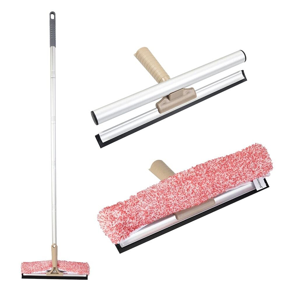 Multi-Purpose 12 inch Window Squeegee with 6.7inch-49.4inch Adjustable Alumin…