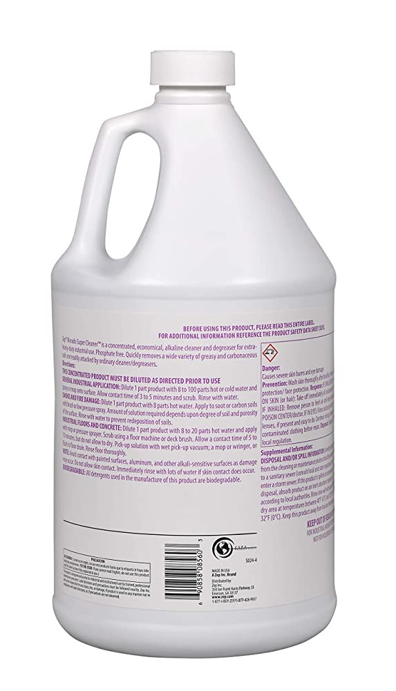 Zep Morado Purple Concentrated Super Cleaner – 1 Gallon (Pack of 4) 85624 –