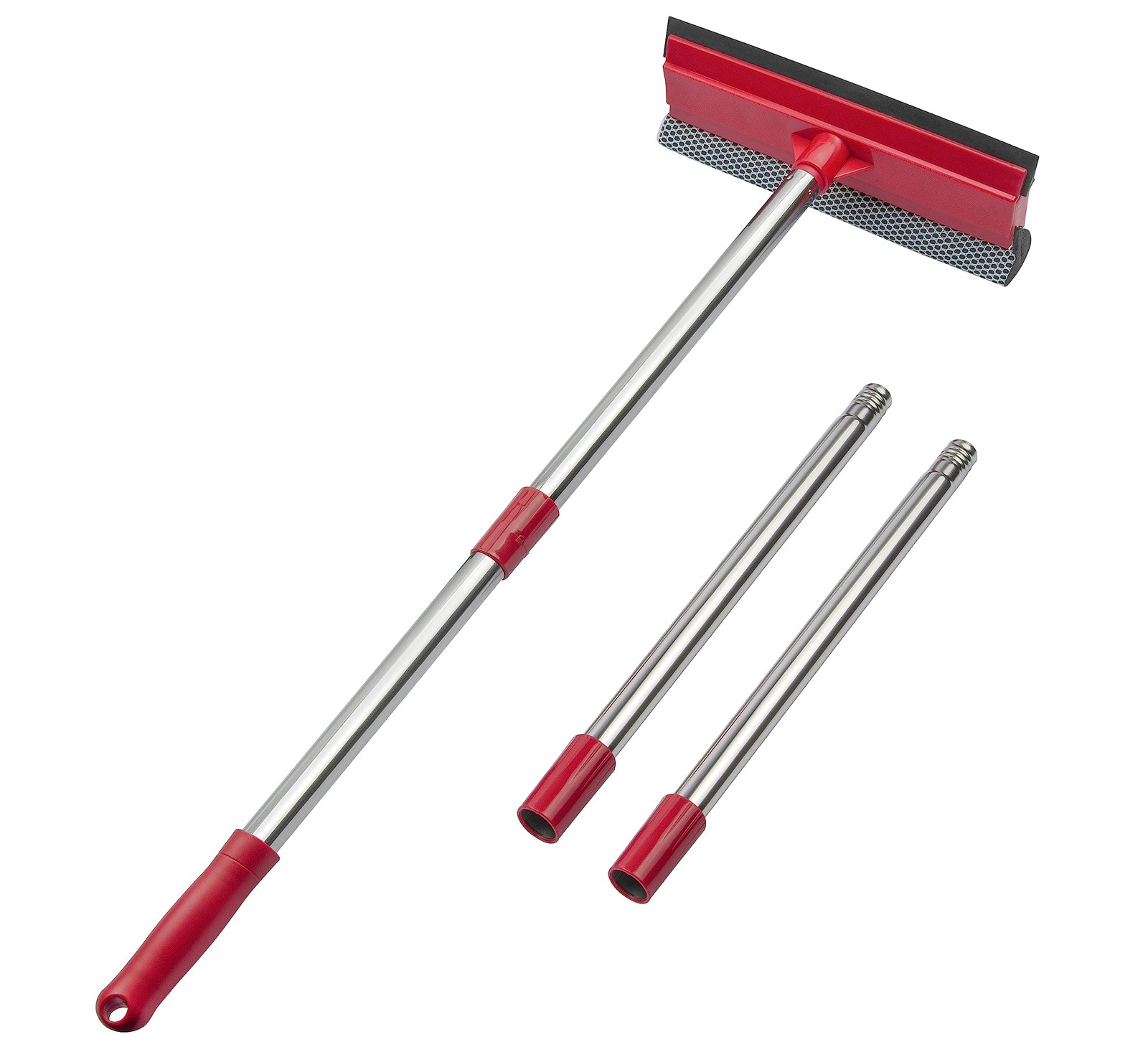 DSV Standard Window Squeegee, 2-in-1 Window Cleaner with 55 Extension Poles,