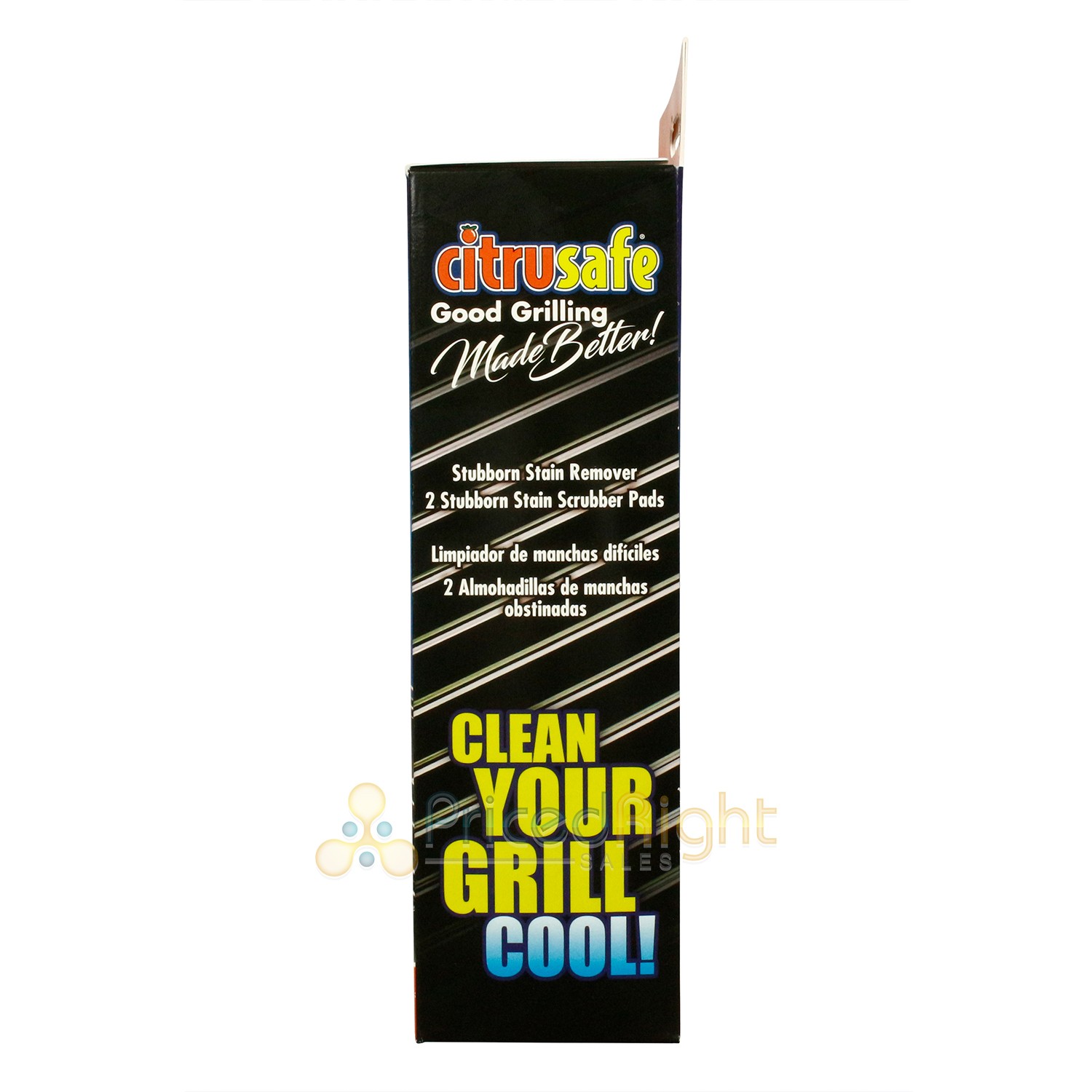 Citrusafe Stubborn Stain Remover Grill Cleaner with 2 Scrubber Pads 6 Fl Oz