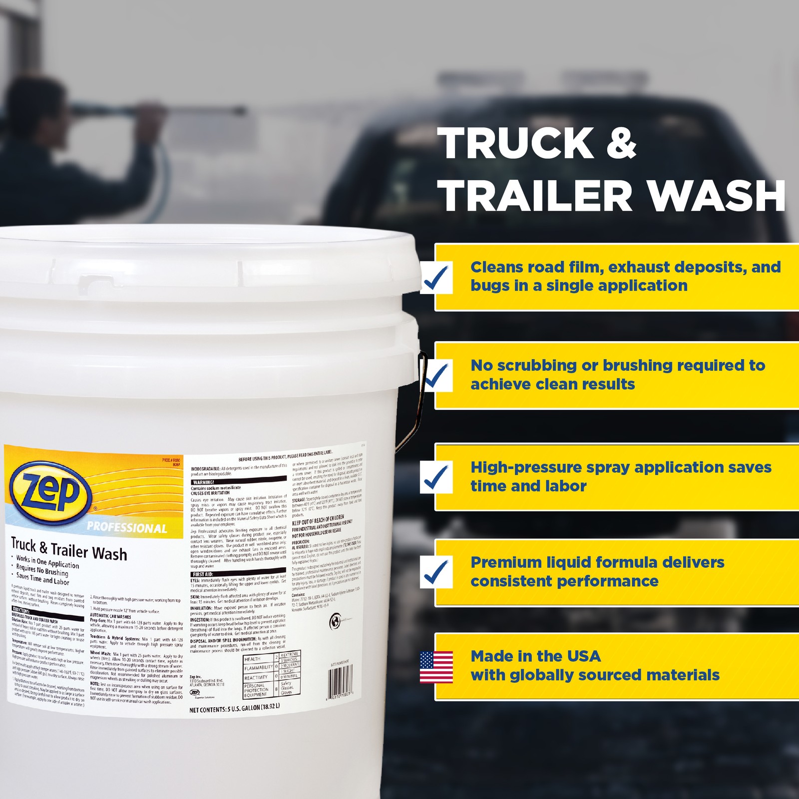 Zep Premium Truck And Trailer Wash 1041566