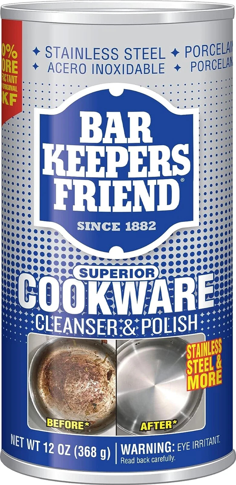 Bar Keepers Friend Superior Cookware Cleanser & Polish 12-Ounces 1-Unit