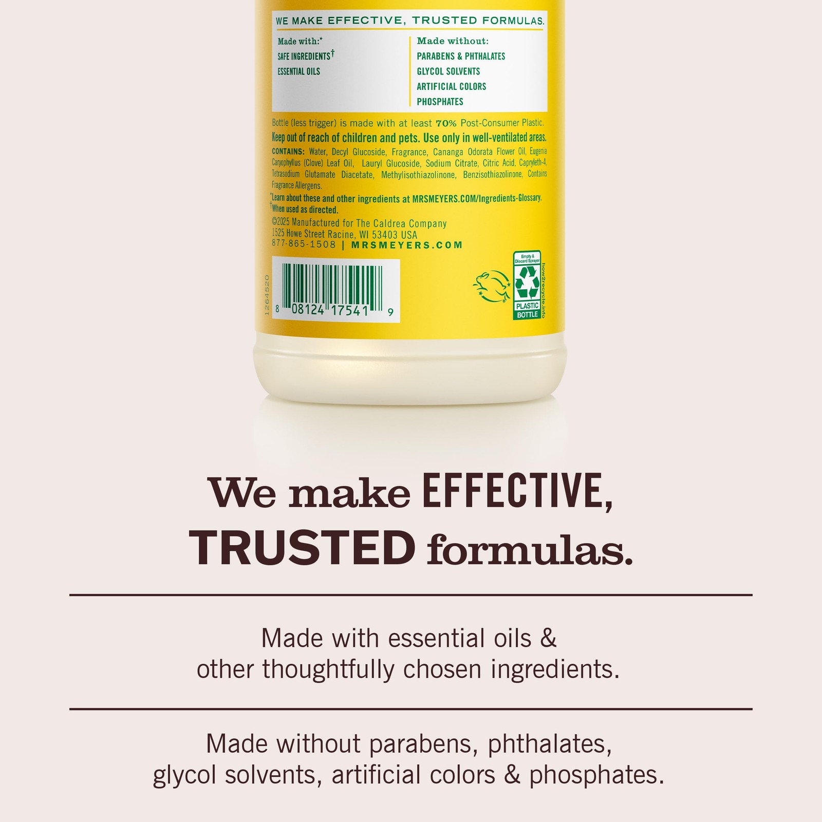 MRS. MEYER’S CLEAN DAY Multi-Surface Everyday 16 Fl Oz (Pack of 1), Multi
