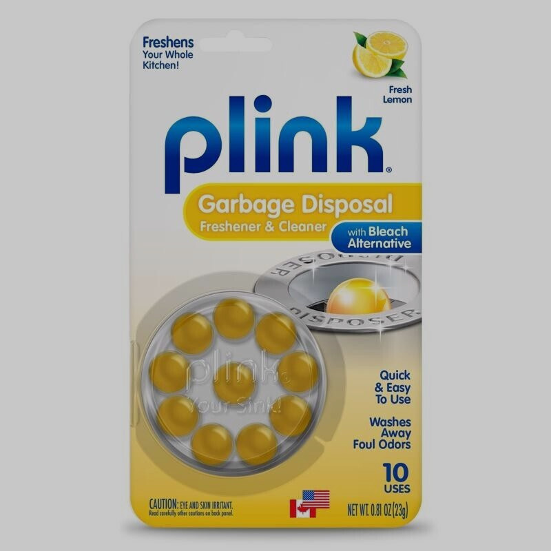 3 Plink Tablet Garbage Disposal Cleaner Fresh Lemon Scent 10pk Clean & Deodorize