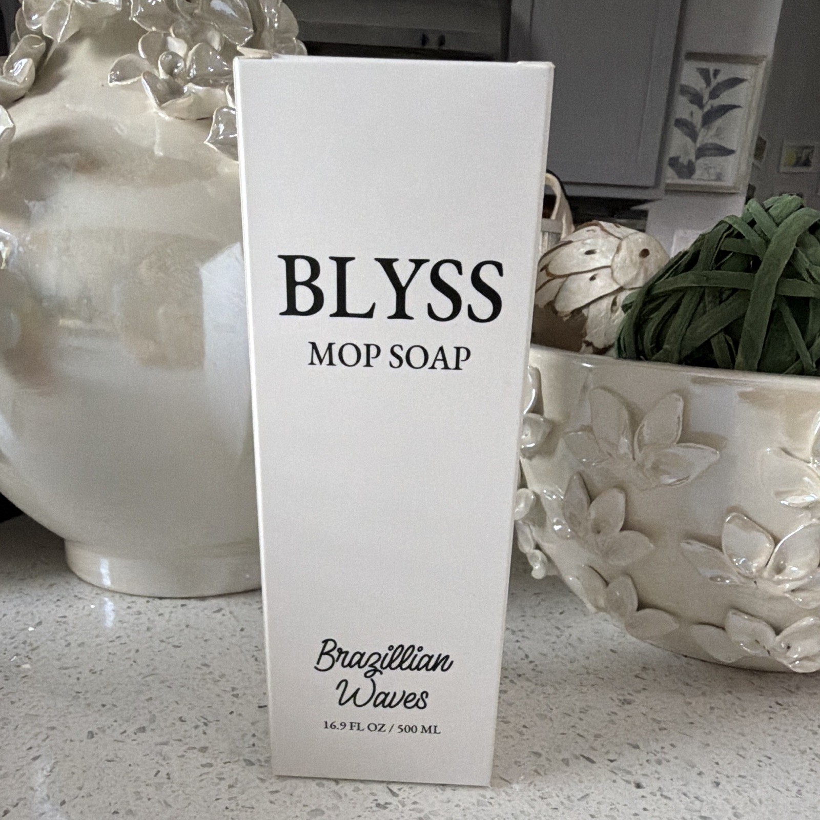 BLYSS Mop Soap for Hard Floors, Liquid Brazilian Waves Scent 16.9 fl oz