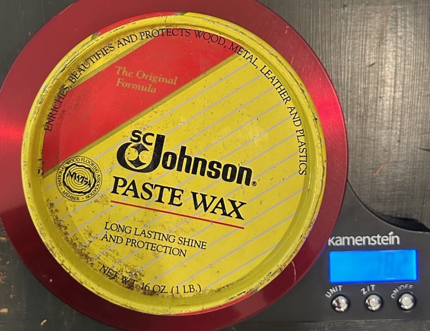 SC Johnson Paste Wax 16 oz 95% Full Original Formula