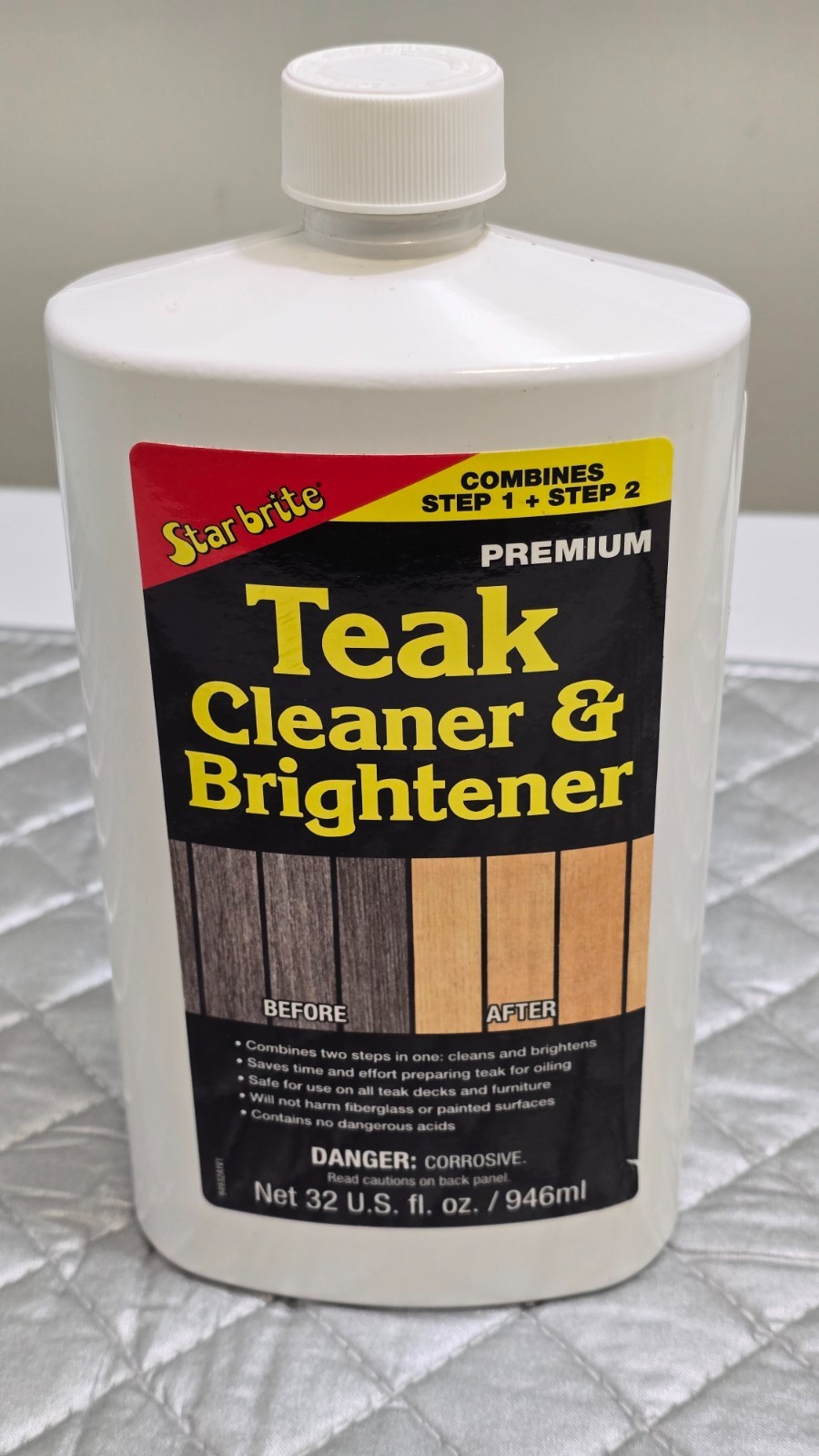 STAR BRITE ONE STEP PREMIUM TEAK CLEANER & BRIGHTENER 946ml – New