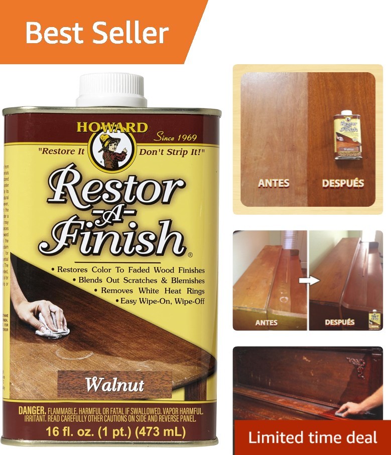 16 Fl Oz Walnut Restor-A-Finish: Seamless Wood Finish Repair Made Easy