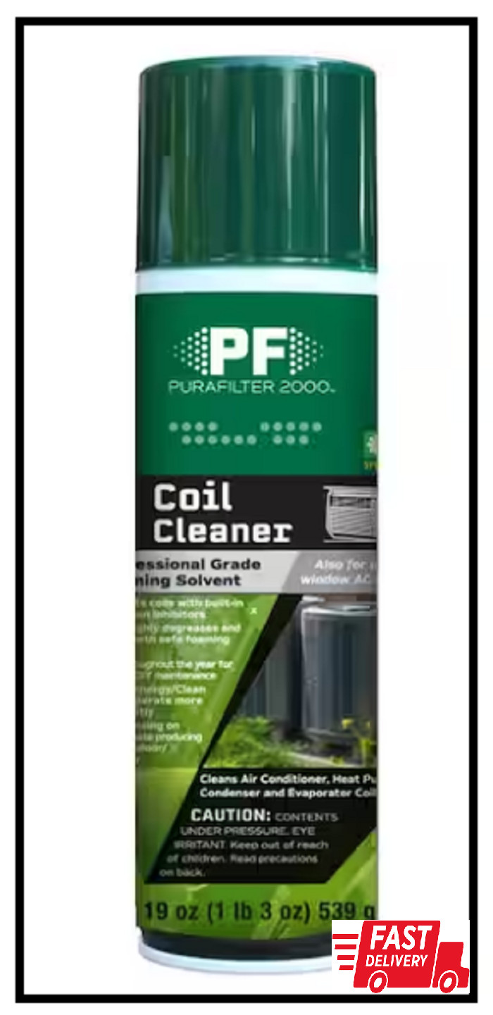 PURAFILTER 2000 Foaming Coil Cleaner Great for HVAC A/C Units & Evaporator Coils