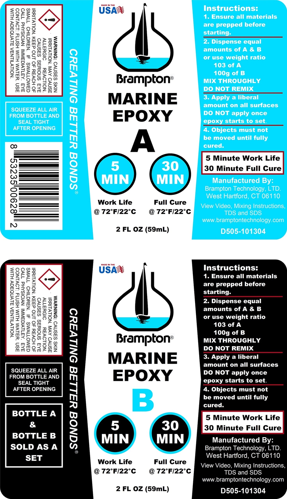 Brampton Marine Epoxy Strong Bonding For Boat Repair Bonds In 30 Minutes Water R