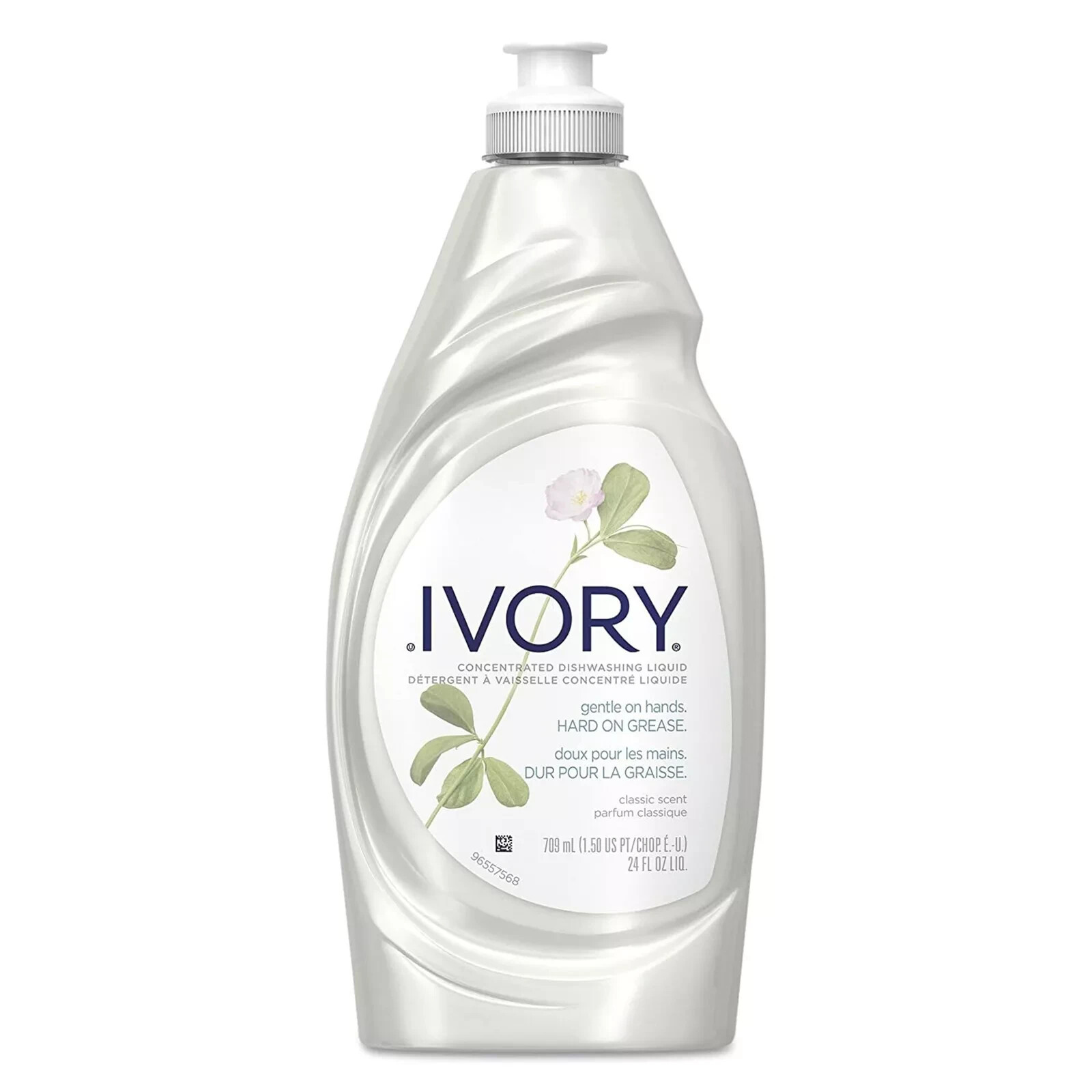 Ivory Dish Detergent 24 oz. Bottle Liquid Classic Scent Cleans dishes, 10 Count
