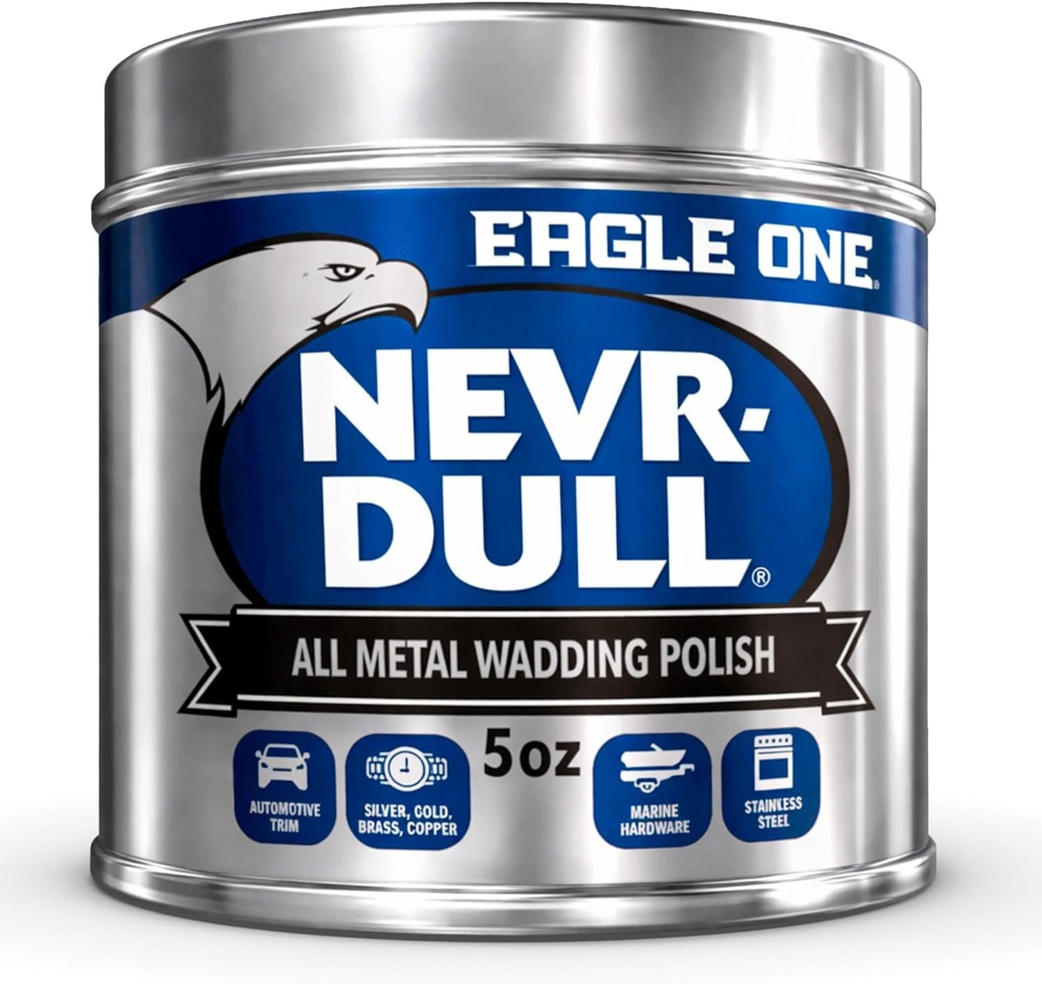 Restorative 5 oz Nevr Dull All Metal Wadding Polish for Indoor & Outdoor Use