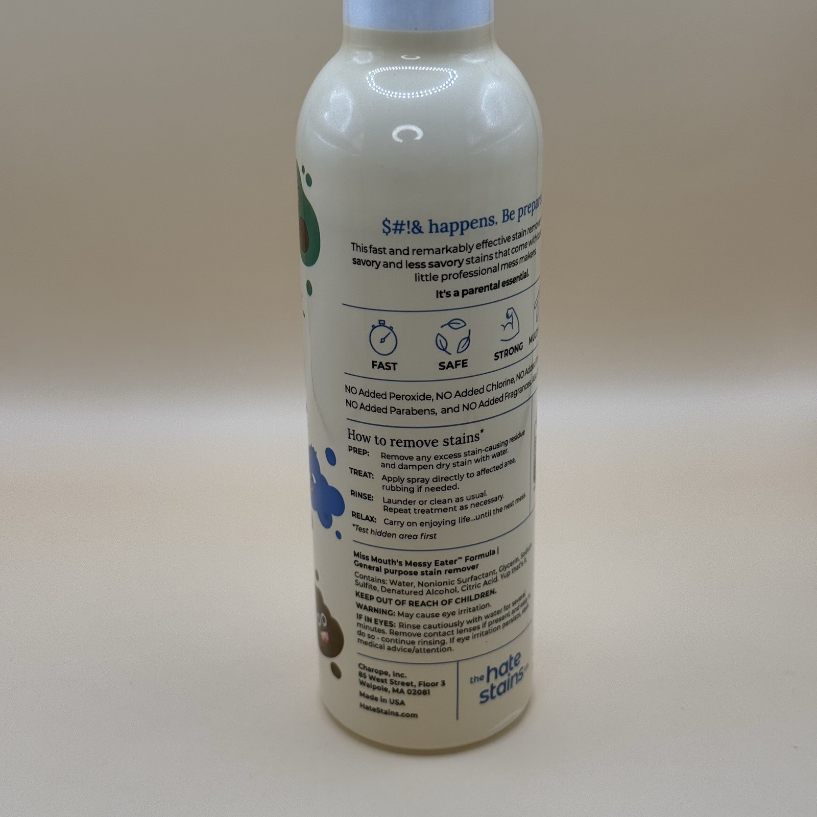 Miss Mouth’s Messy Eater Stain Treater Spray – 4oz Stain Remover – Newborn & Bab