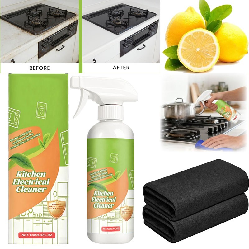3PCS Electrolyzed Ion Kitchen Cleaner Spray, Cleanse Kitchen Appliance Cleaner