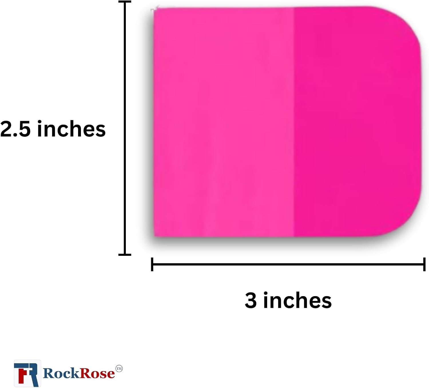 Pink PPF Squeegee Angled – 2.5 X 3 Inches : Film Application Tool for Bubble-Fre