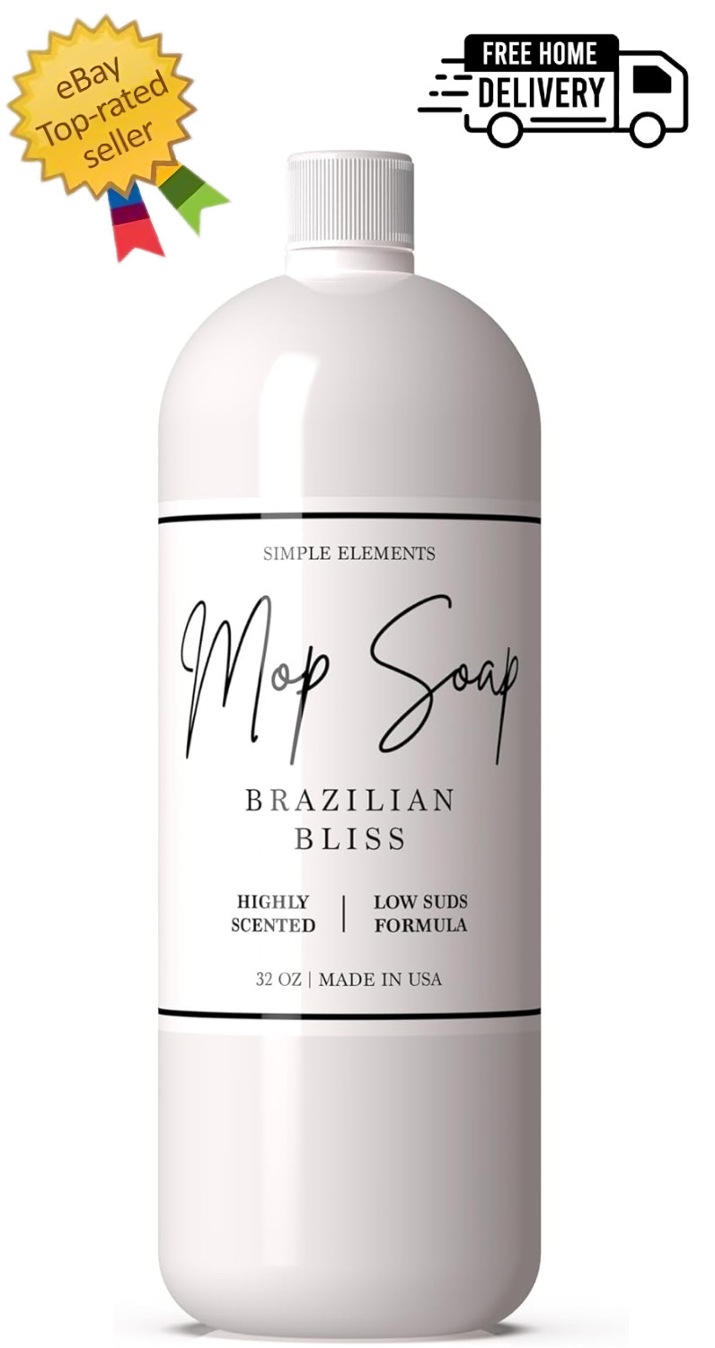 Brazilian Bliss Mop Soap – Highly Scented Mop Soap, Luxury Floor Cleaner, 32oz
