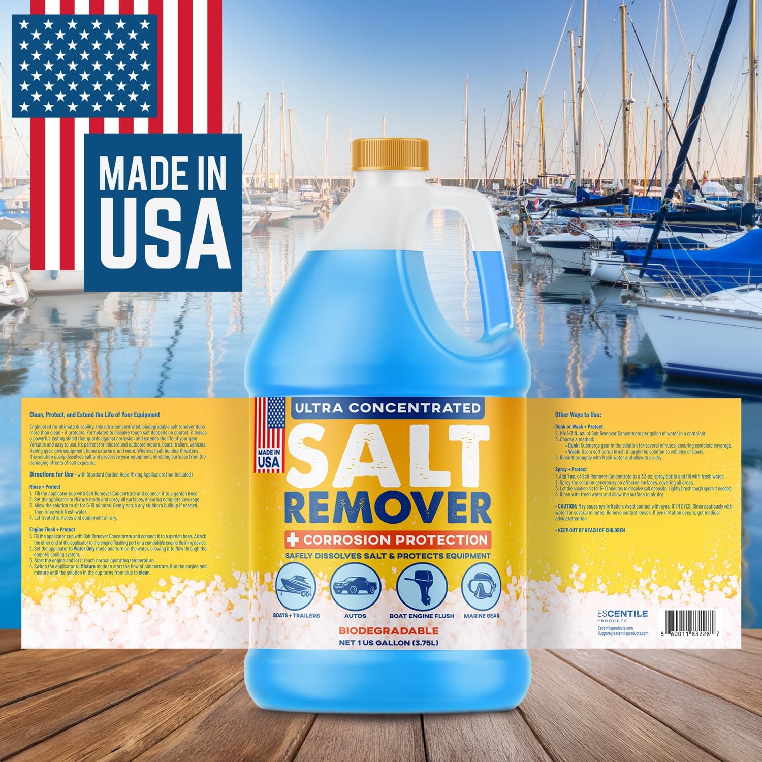 [1 Gallon] Concentrated Salt Remover + Corrosion Protection – Made in USA, Sa…