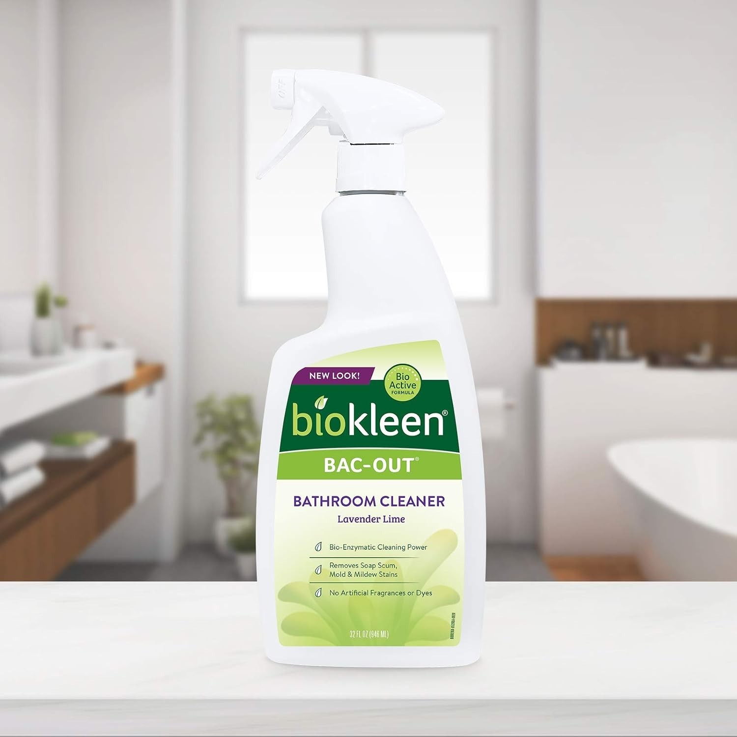 Bac-Out Natural Bathroom Cleaner – 2 Pack – Enzyme Professional Strength, Enz…