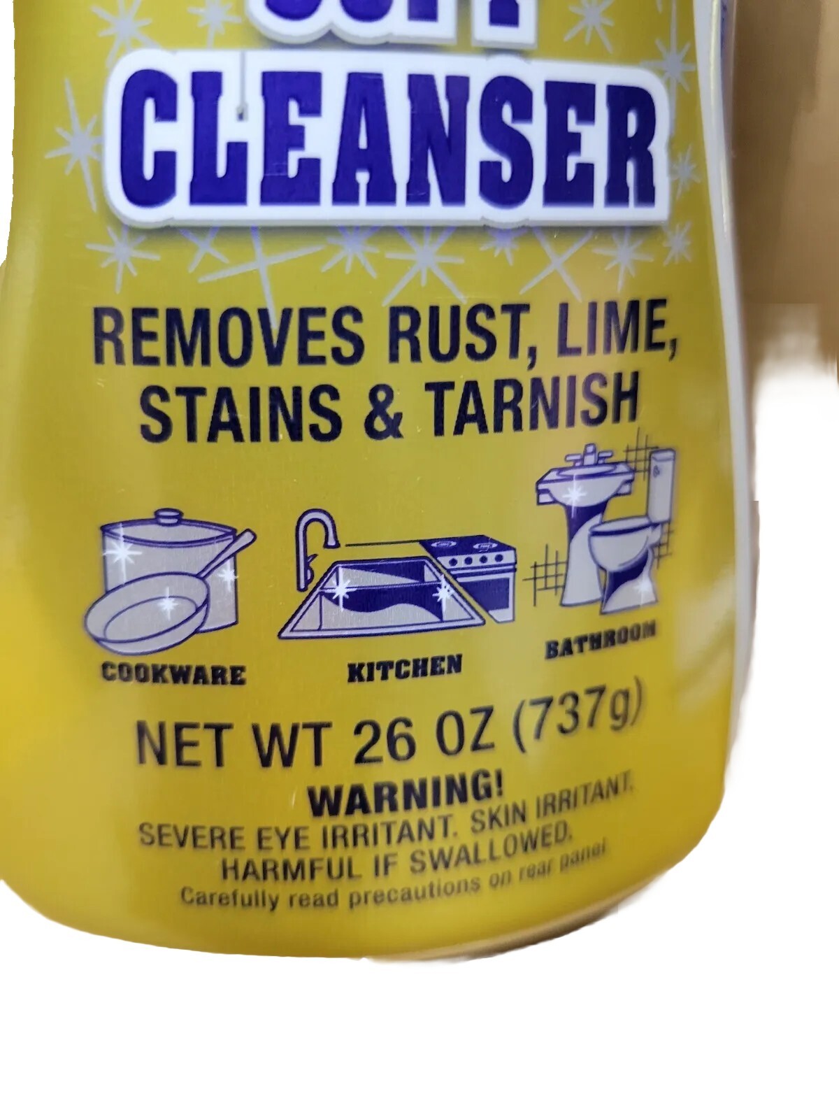 (2PKS-26 oz)BAR KEEPERS FRIEND SOFT CLEANSER KITCHEN RUST LIME STAINS REMOVER