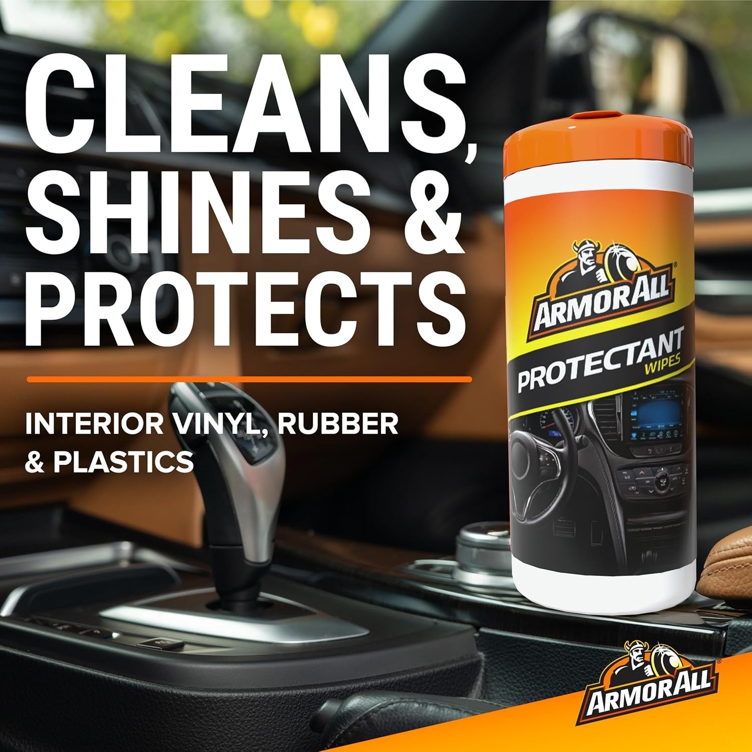 Car Interior & Exterior Wipes Pack, 90 Count, Multi-Use, Canisters