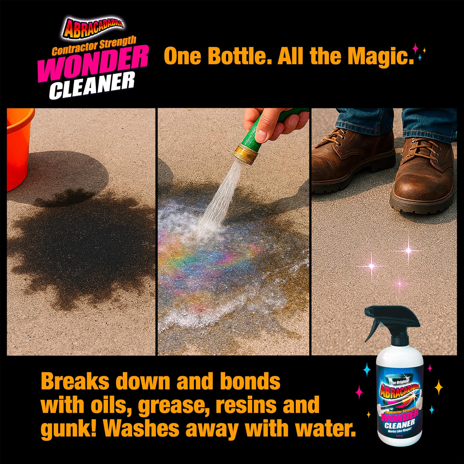 Abracadabra® Contractor Strength Wonder Cleaner – As Seen on TV – 16 fl oz – …