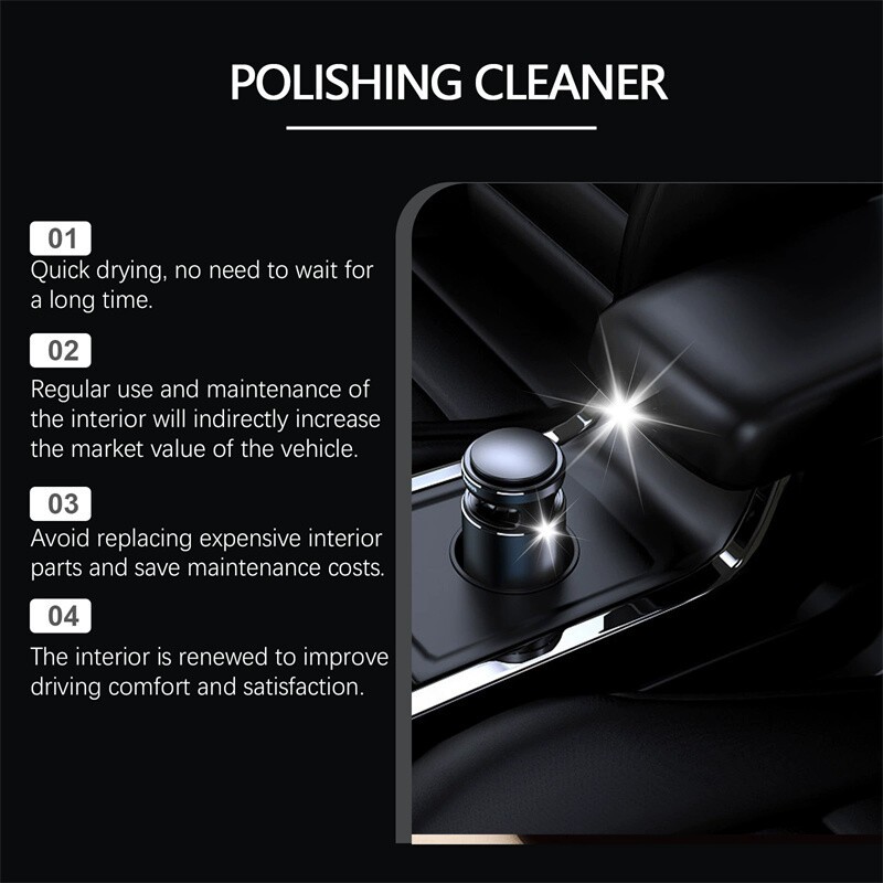 Car Interior Cleaner, Vehicle Interior Polish | Interior Detailer Spray-1/2/3PCS