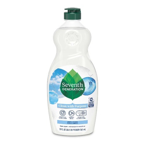 Seventh Generation 3 Pack/19 fl oz Each Free & Clear Liquid Dish Soap
